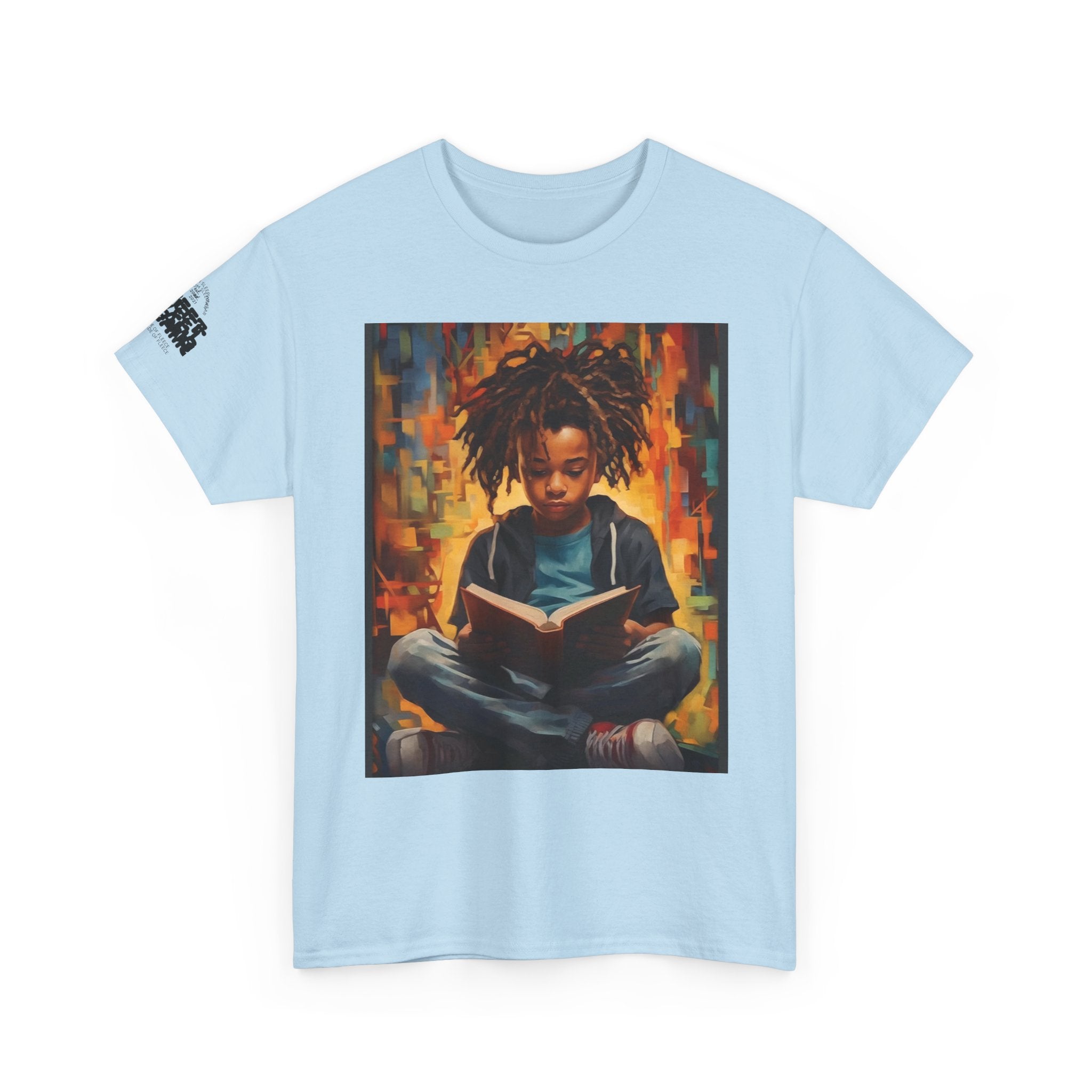 Graphic Tee — 'This Is Not A Boycott, This Is A Wealth Transfer' Back Print with Reading Child Artwork