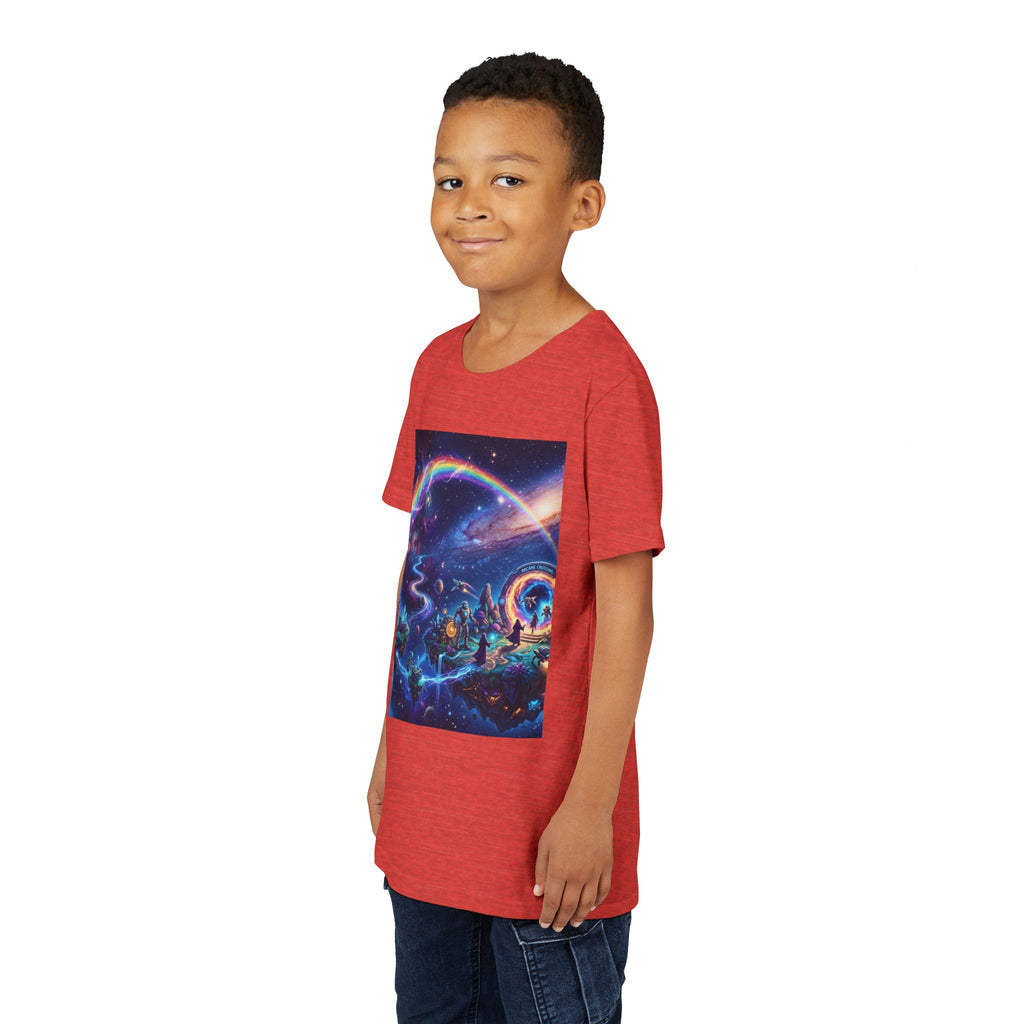 Galaxy Fantasy Youth Tee — Floating Islands, Robots & Magic Portals