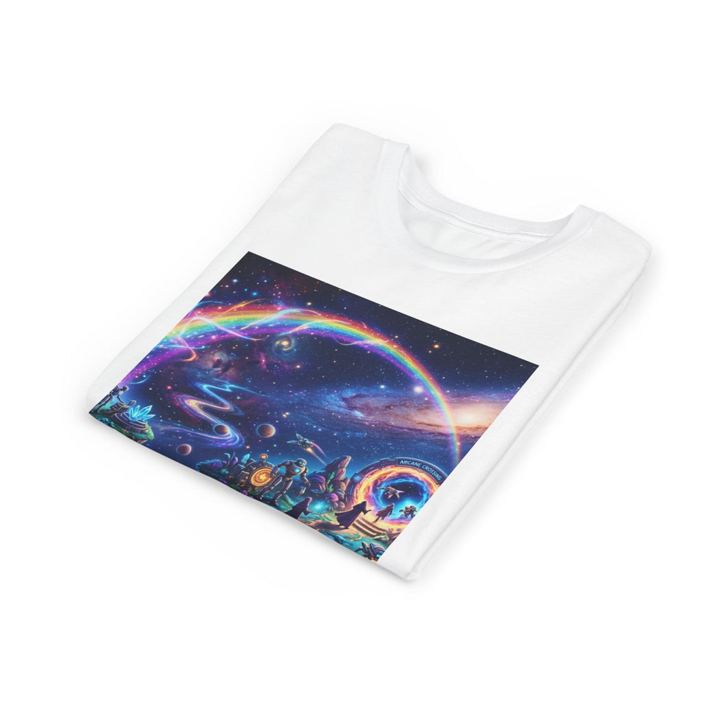 Galaxy Fantasy Youth Tee — Floating Islands, Robots & Magic Portals