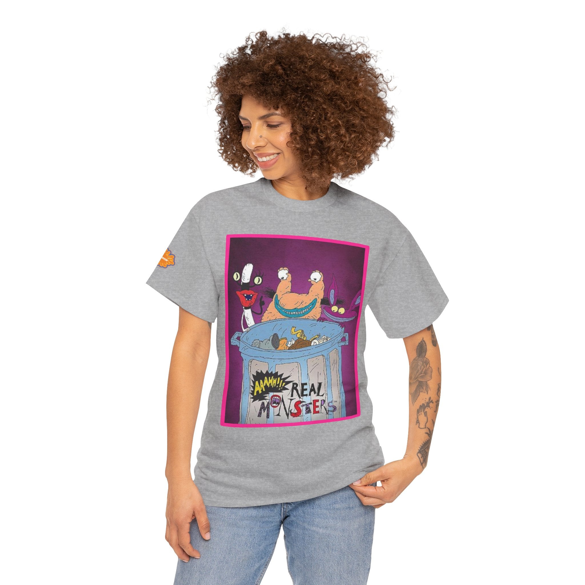 Real Monsters Vintage Cartoon T-Shirt — Nickelodeon Rugrats Crew Tee