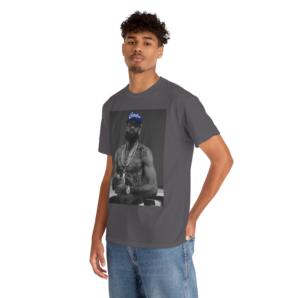 Iconic Rap Legend Photo Tee — Los Angeles Cap Graphic