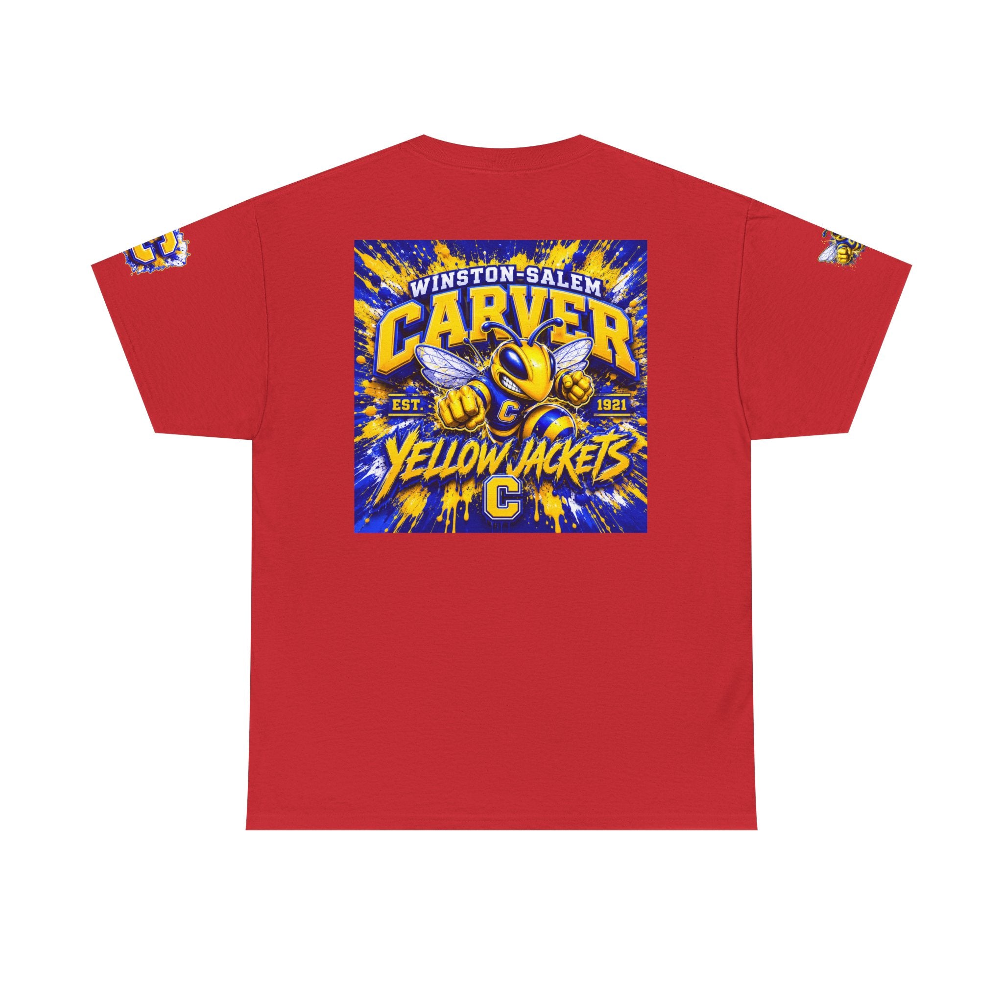 Carver Yellow Jackets Graphic T‑Shirt — Winston‑Salem School Spirit Tee