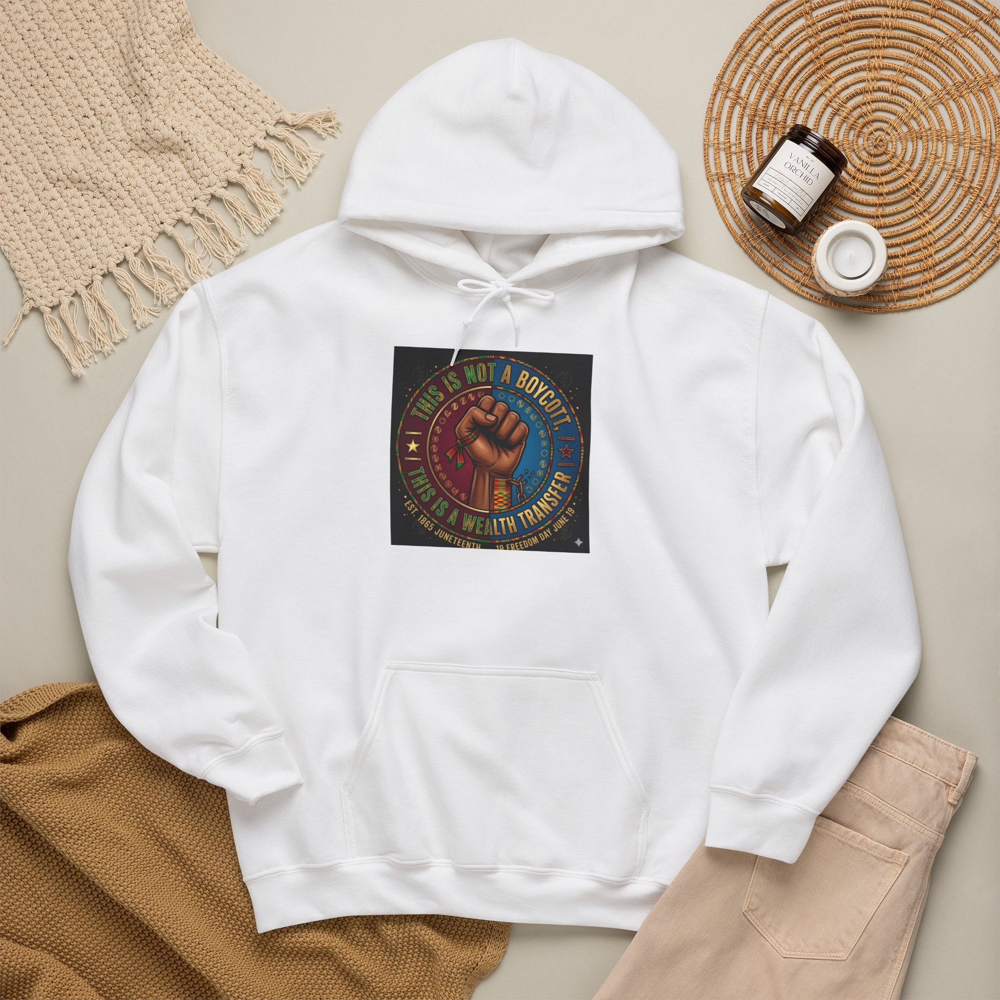 Empowered Unity Hoodie — "We Are a Movement" Fist Graphic Sweatshirt
