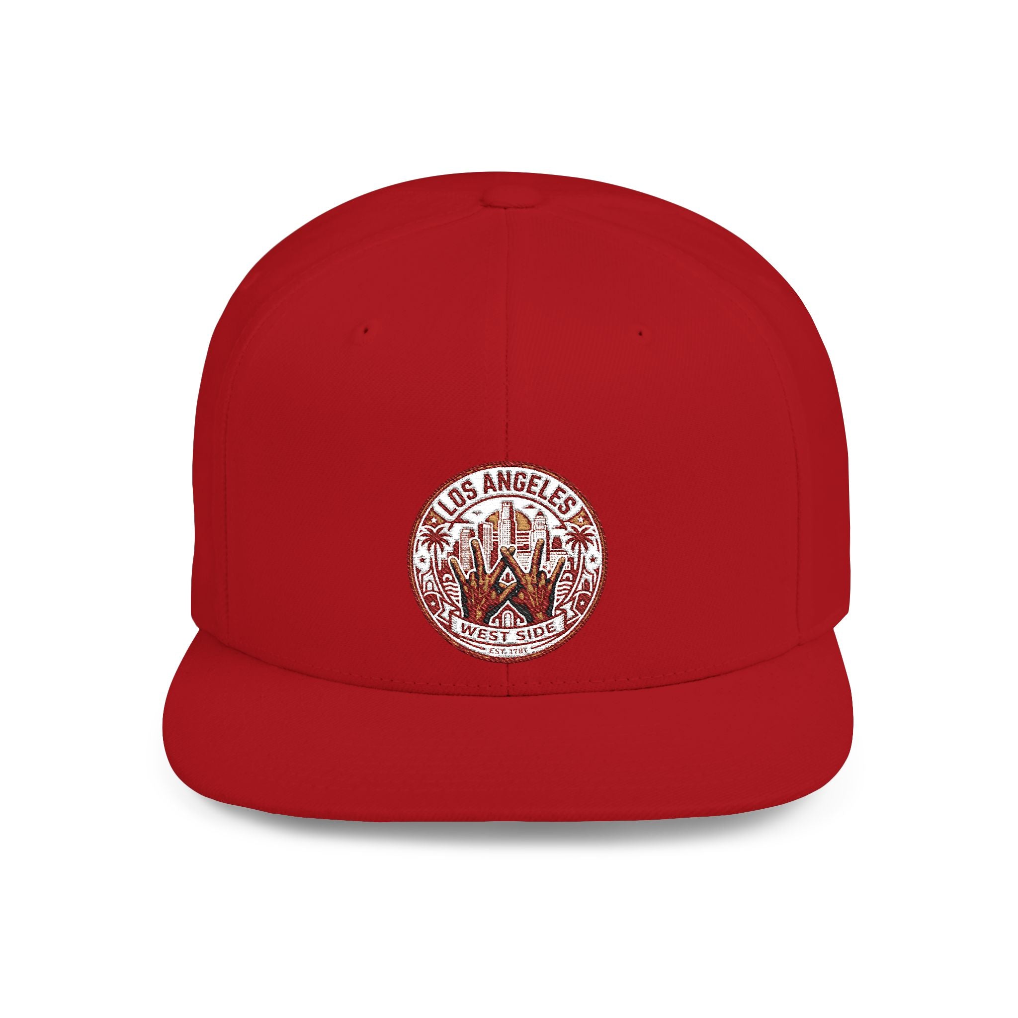 Wildflower Crown Snapback Hat — 'Little Dreamer' Floral Embroidered Flat Bill