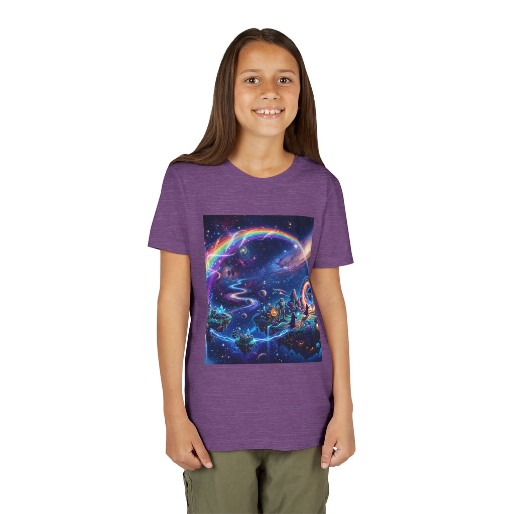 Galaxy Fantasy Youth Tee — Floating Islands, Robots & Magic Portals