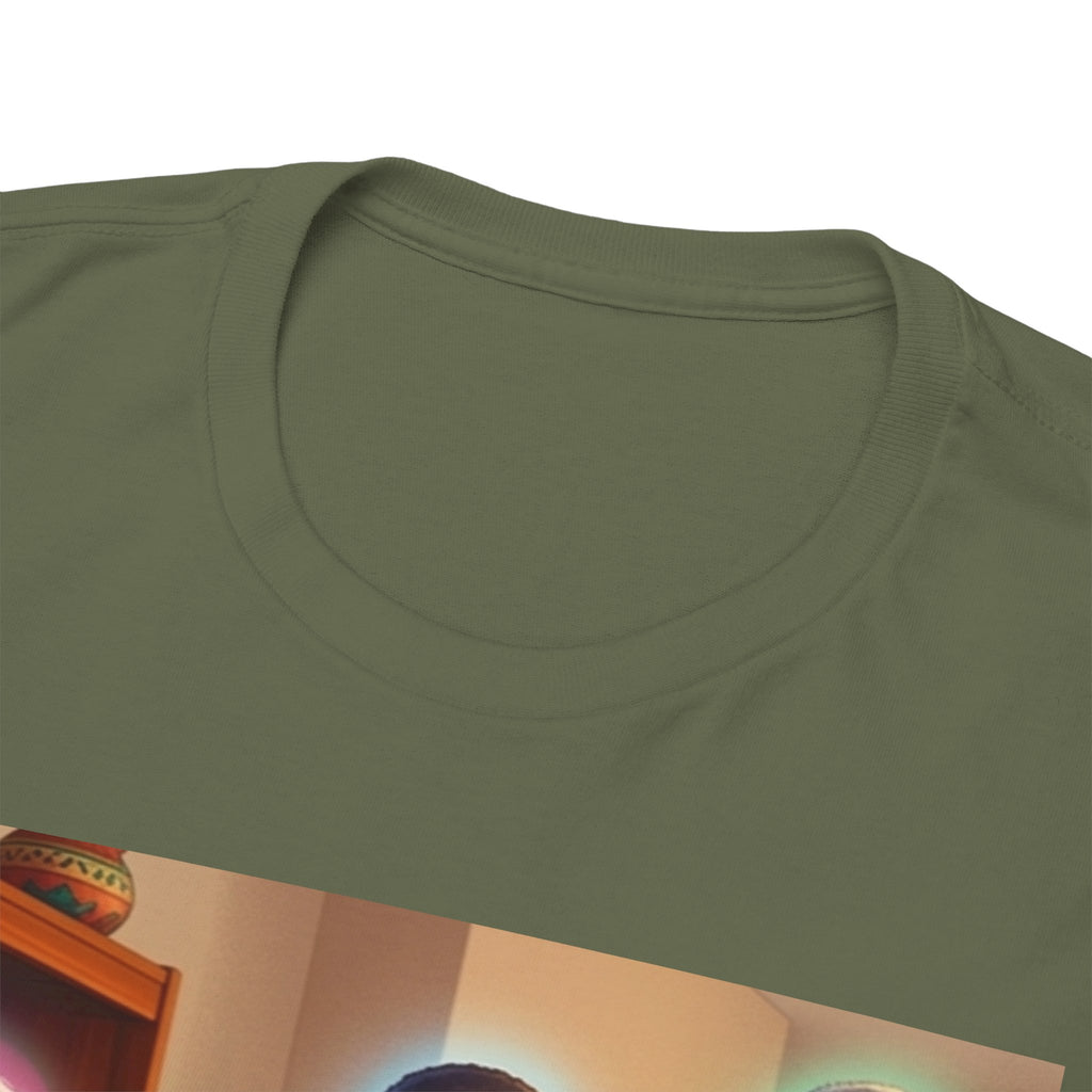 Black Family Study Night T-Shirt — Inspirational Afrofuturist Classroom Artwork