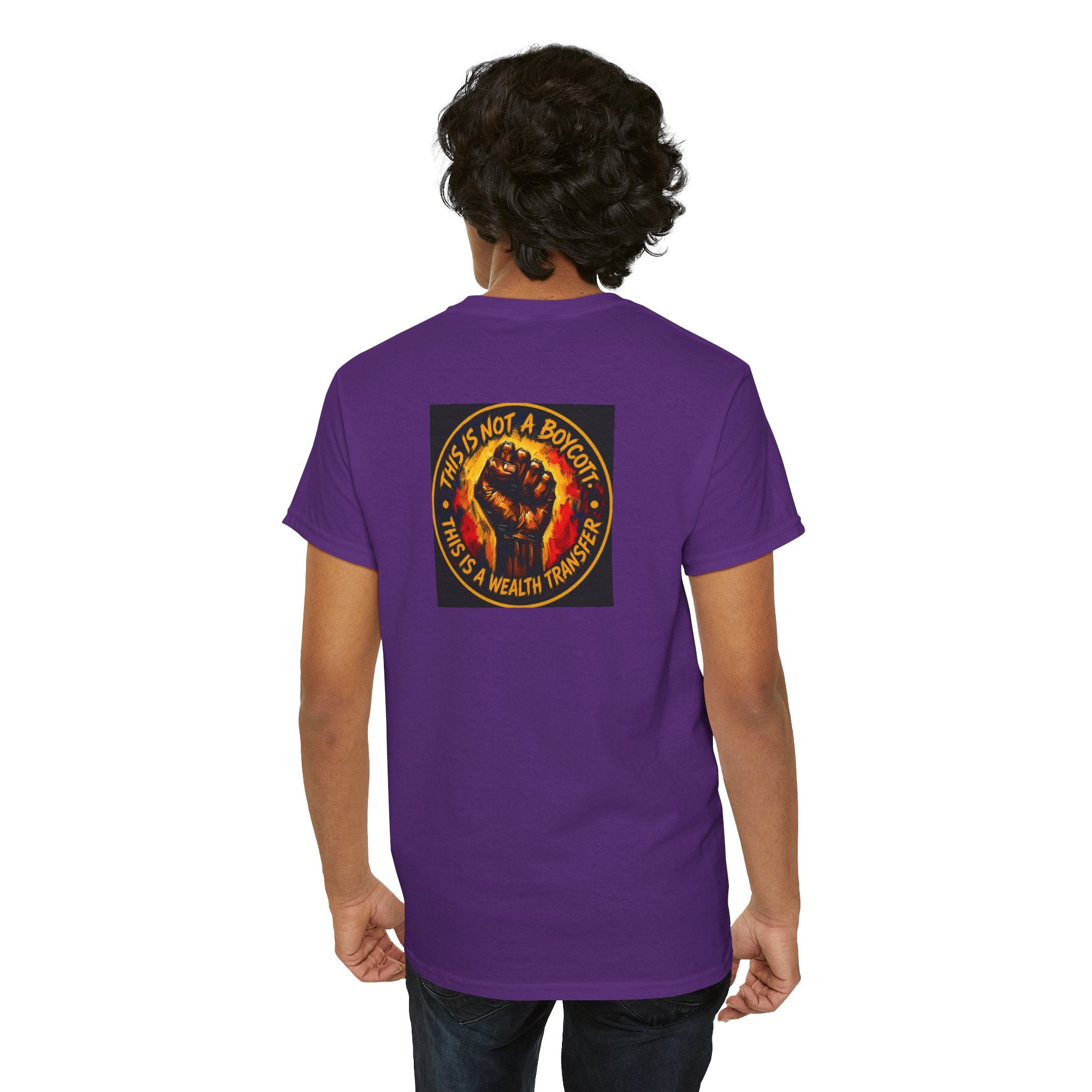 Black Power T‑Shirt — 'This Is Not A Boycott, This Is A Wealth Transfer' Protest Tee