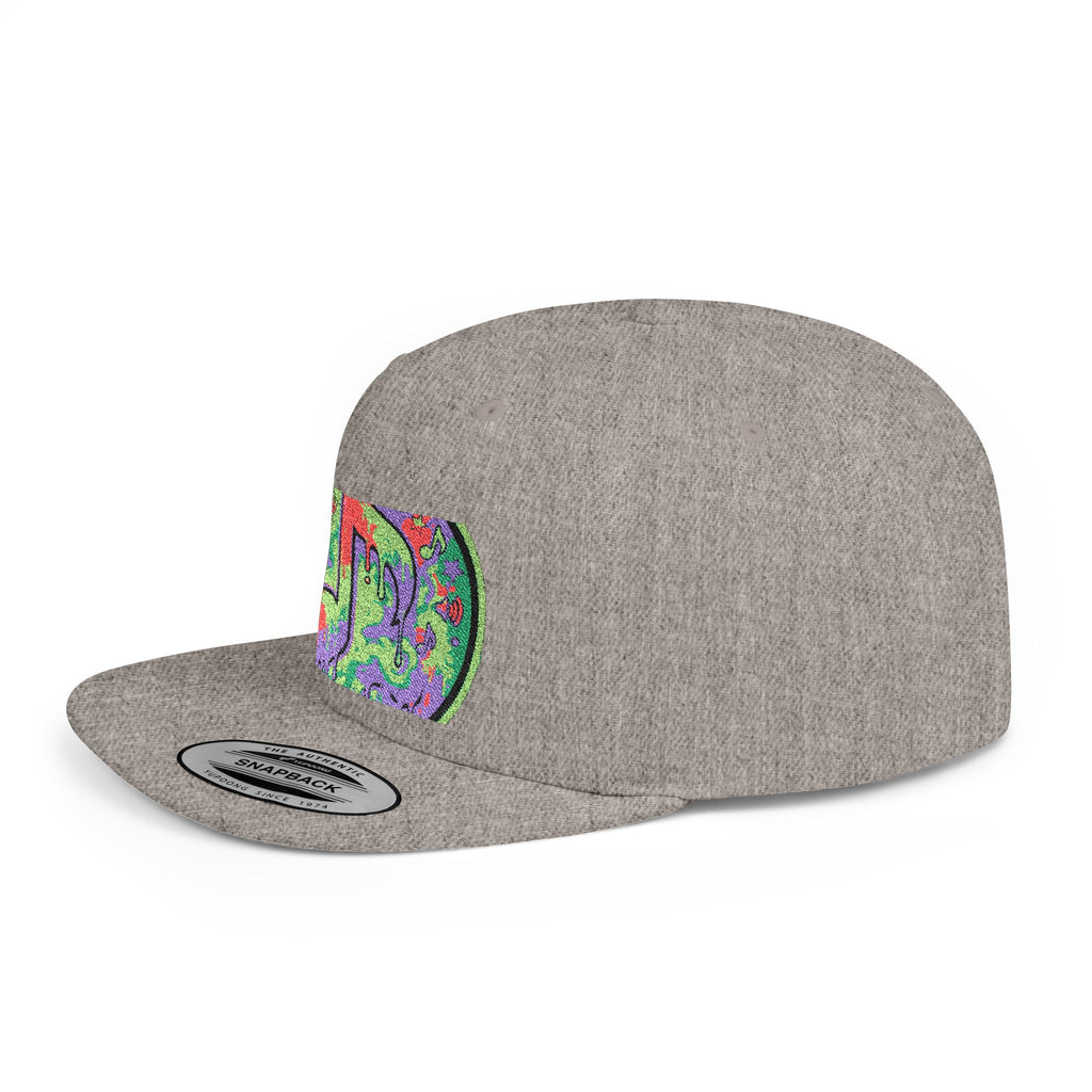 Copy of Copy of Flat Bill Snapback Hat — Retro Dance Crew Graphic Cap