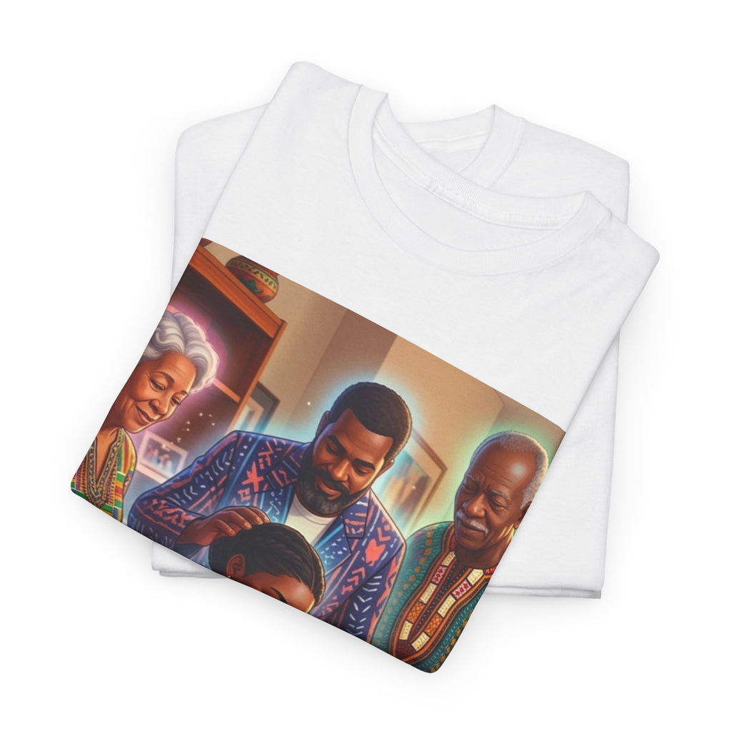 Black Family Study Night T-Shirt — Inspirational Afrofuturist Classroom Artwork