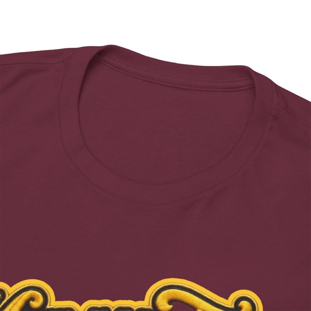 Melanated 19 Graphic Tee — Retro Script Logo & Gold Number Baseball Shirt