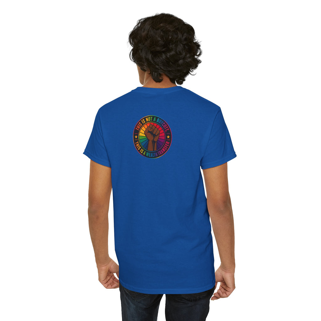 Blackout Graphic Tee — Urban Comic Poster Design with Back Fist Logo
