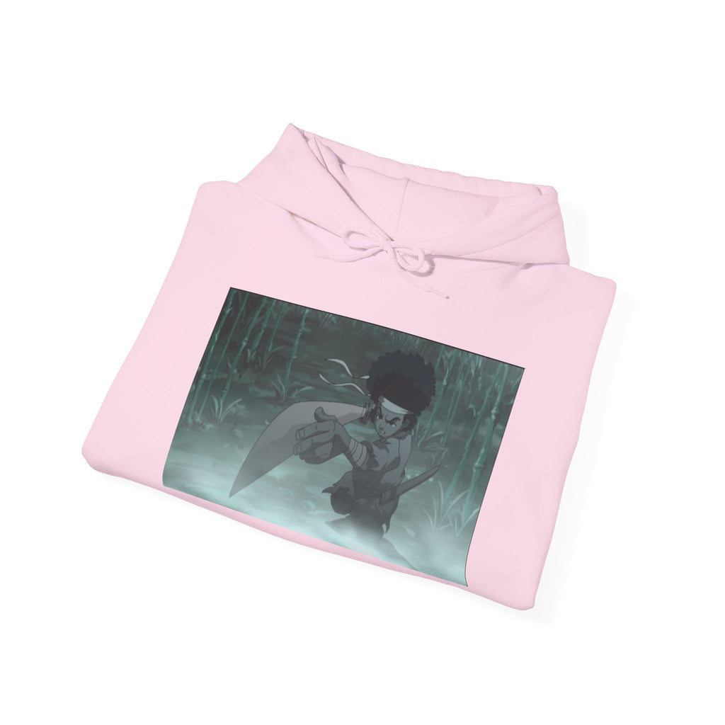 Moody Forest Angel Hoodie — Ethereal Wings Graphic Sweatshirt