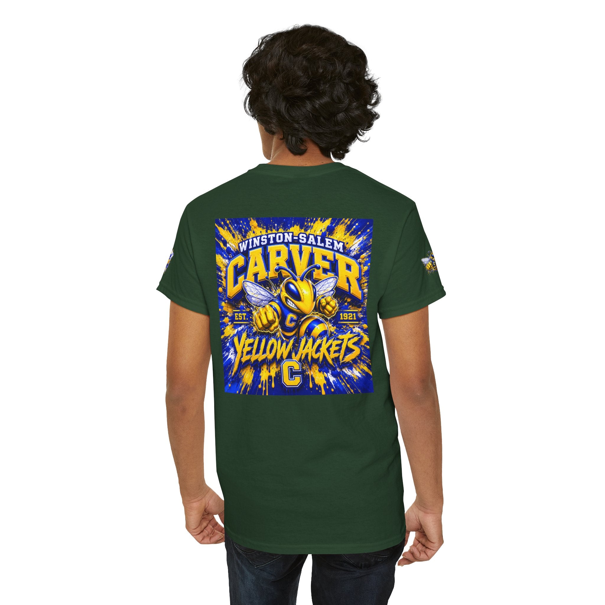 Carver Yellow Jackets Graphic T‑Shirt — Winston‑Salem School Spirit Tee