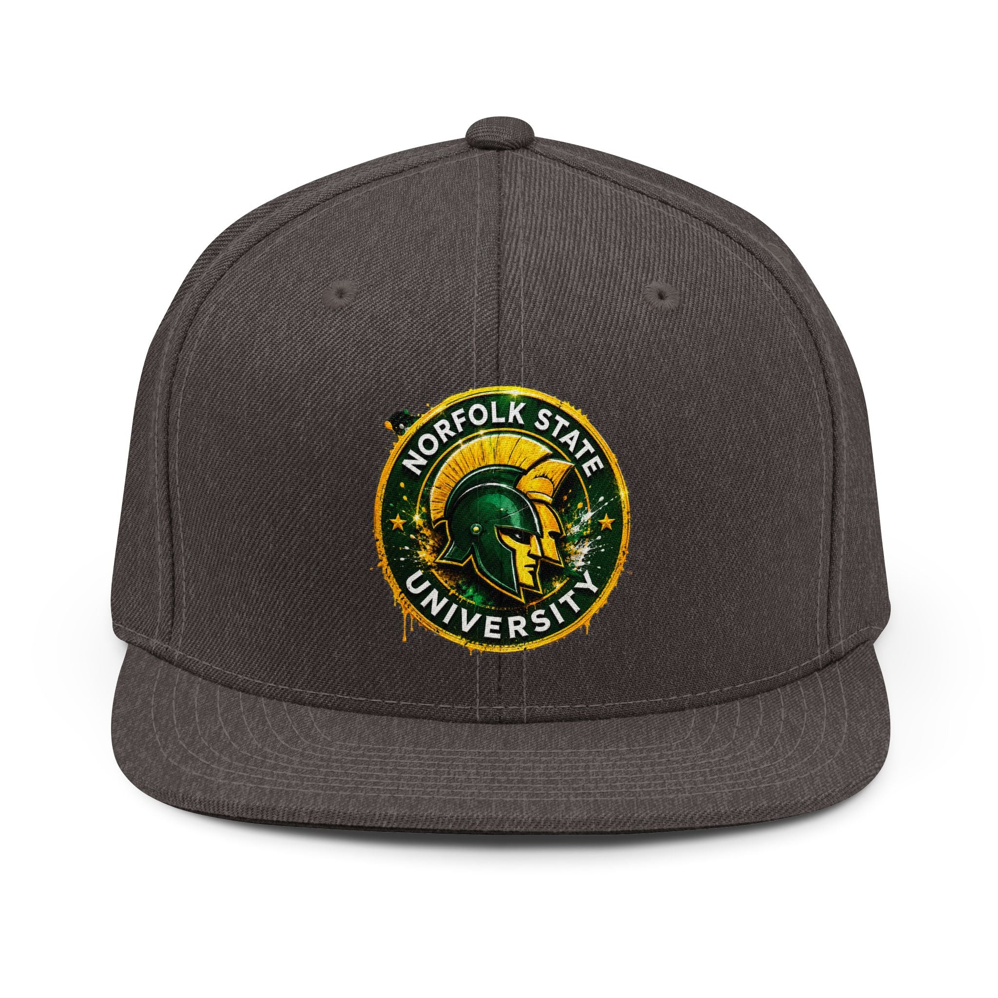 Norfolk State University Spartan Snapback Hat — Embroidered Logo Baseball Cap