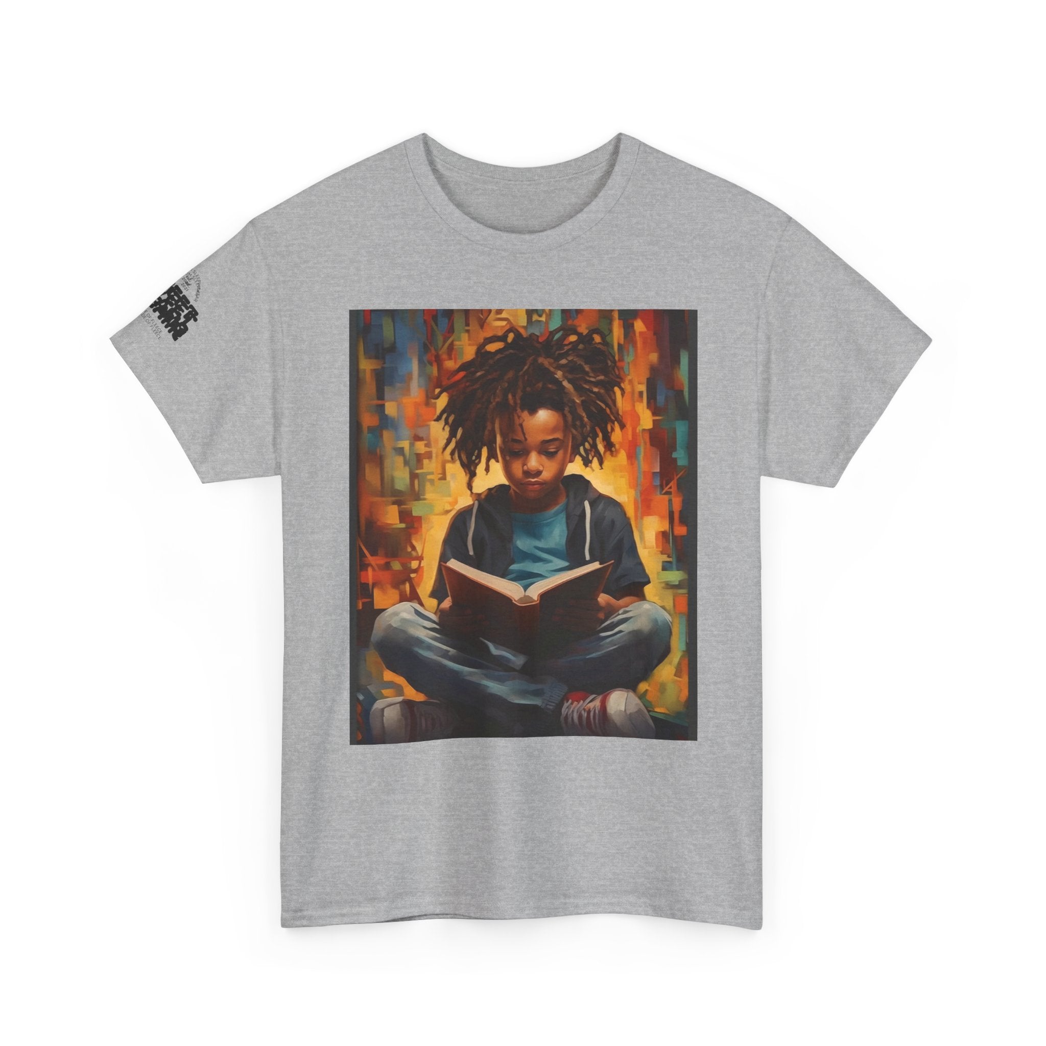 Graphic Tee — 'This Is Not A Boycott, This Is A Wealth Transfer' Back Print with Reading Child Artwork