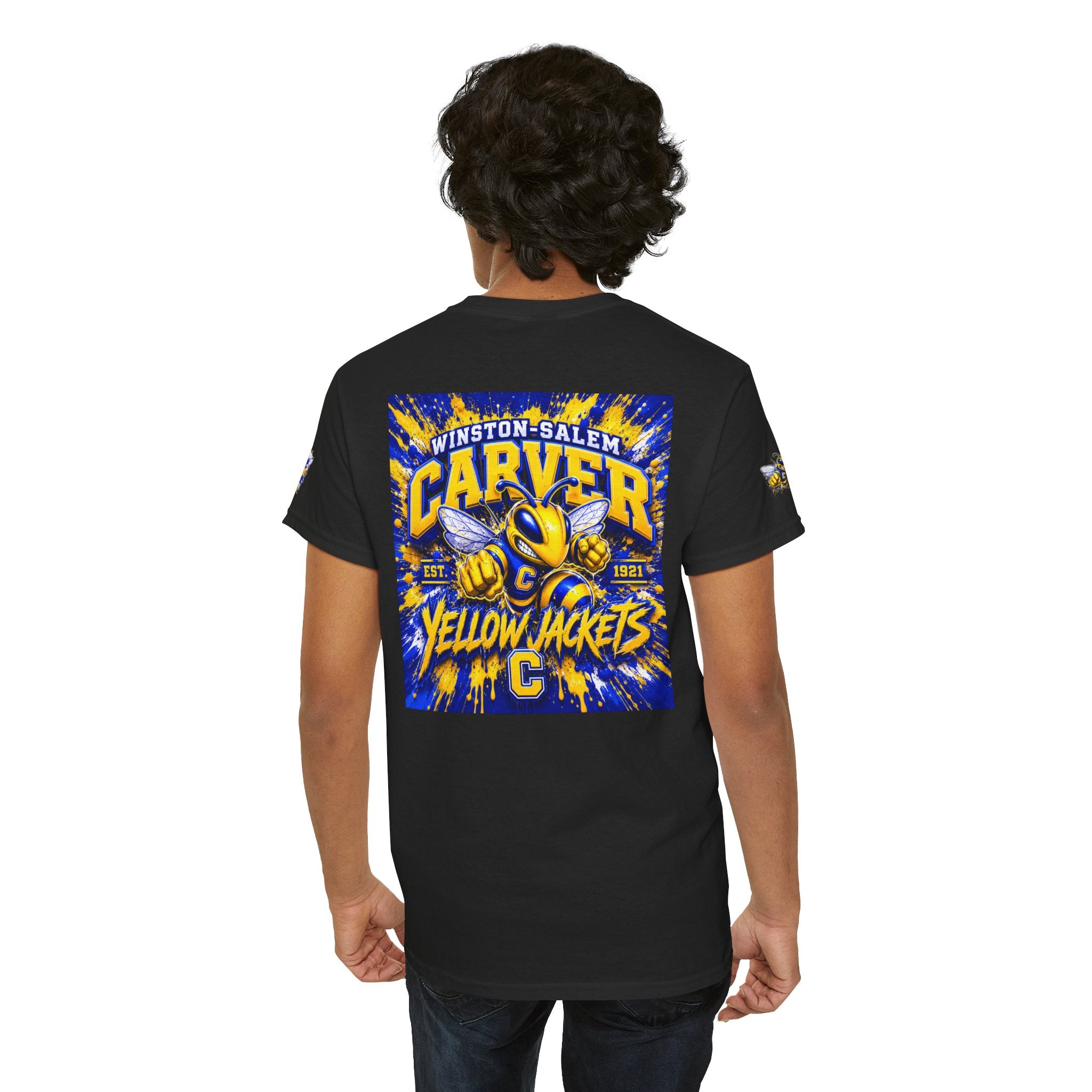 Carver Yellow Jackets Graphic T‑Shirt — Winston‑Salem School Spirit Tee