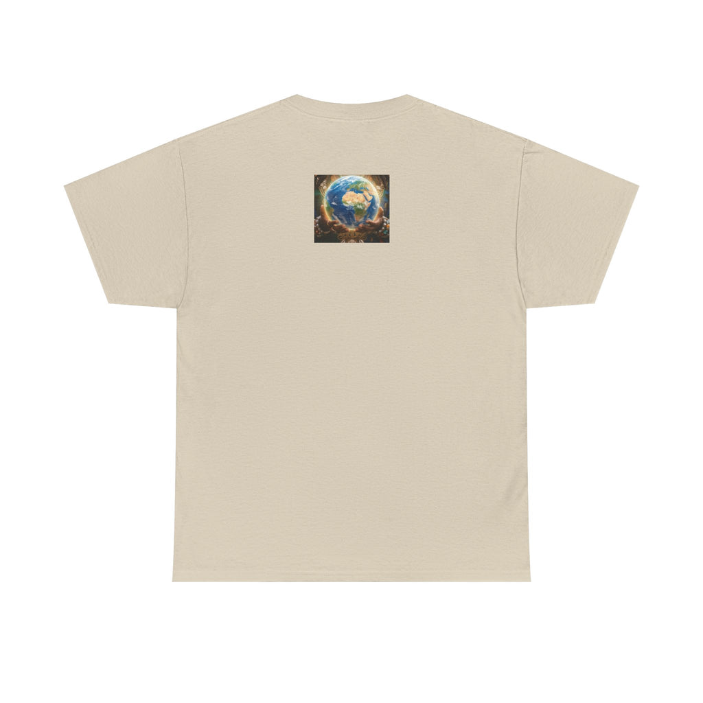 Cosmic Guardian Tee — Earth Mother Spiritual Graphic T-Shirt