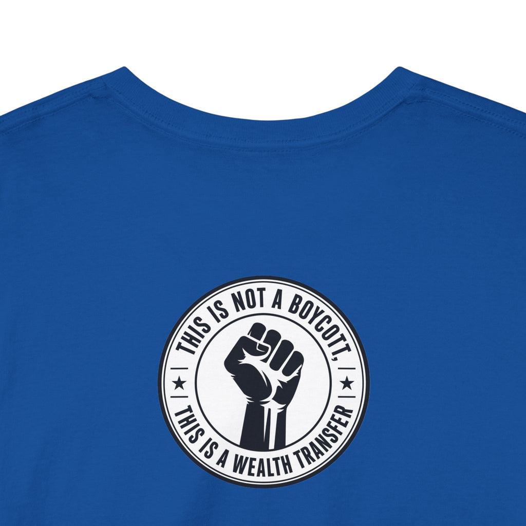 Graphic Tee — Retro Portrait Front with Black Power Fist Back
