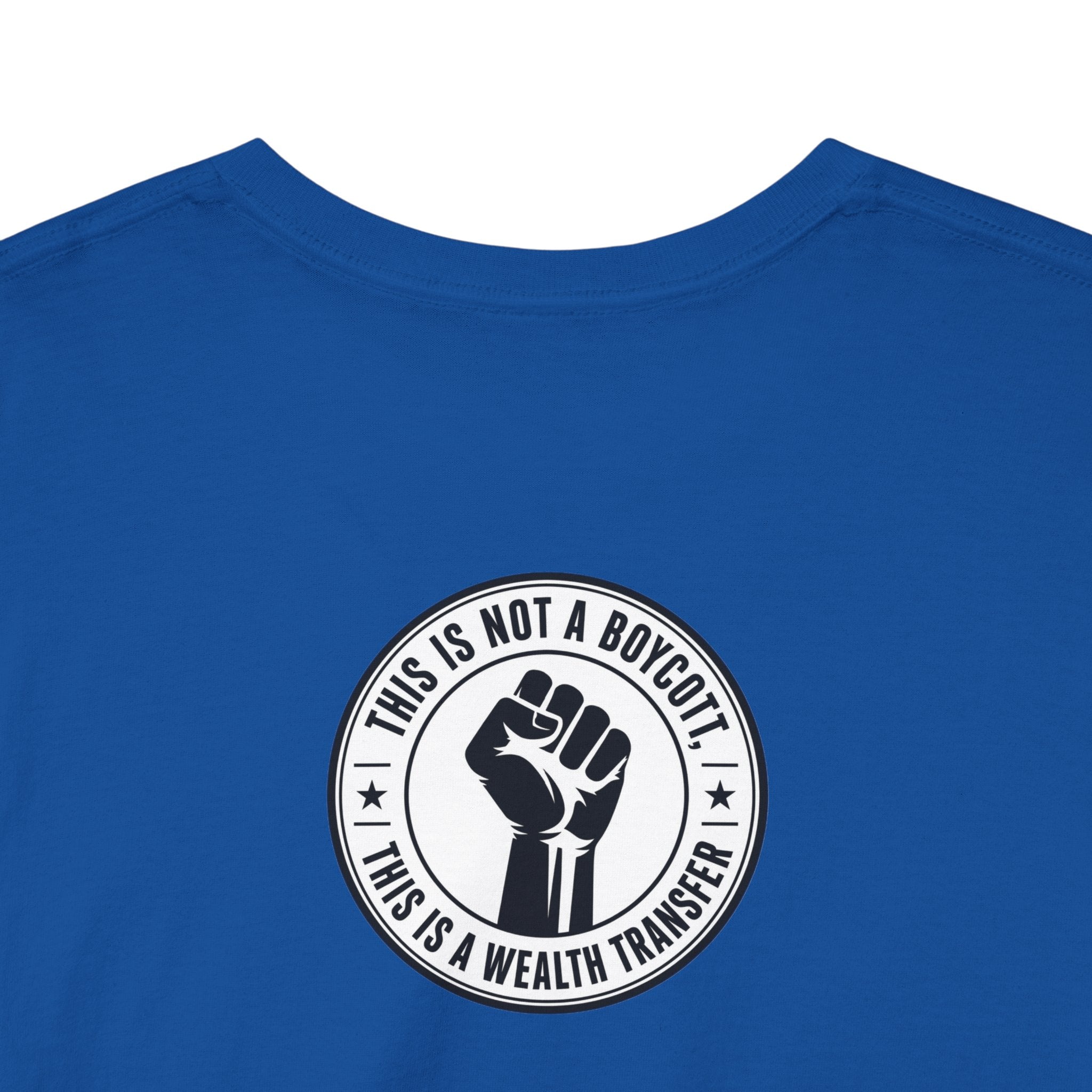 Graphic Tee — Retro Portrait Front with Black Power Fist Back