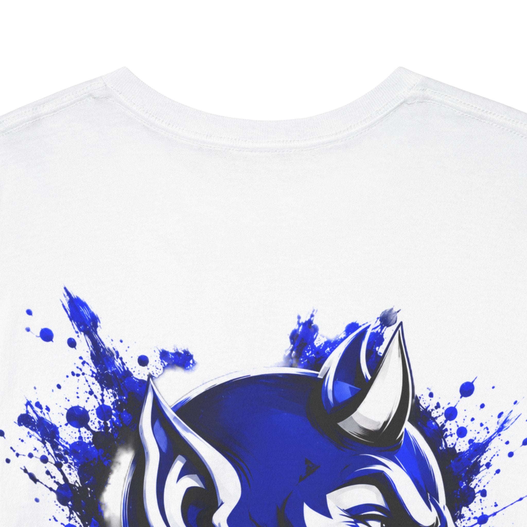 Duke Blue Devils Graphic Tee — Splatter Devil Logo T‑Shirt