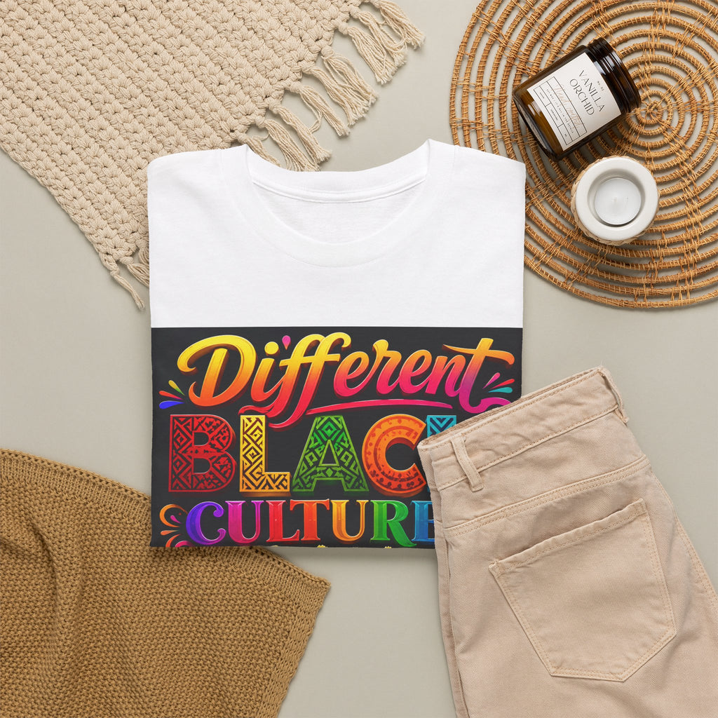 T-Shirt — Different Black Cultures, Same Black Skin Graphic Tee (Black History & Unity)