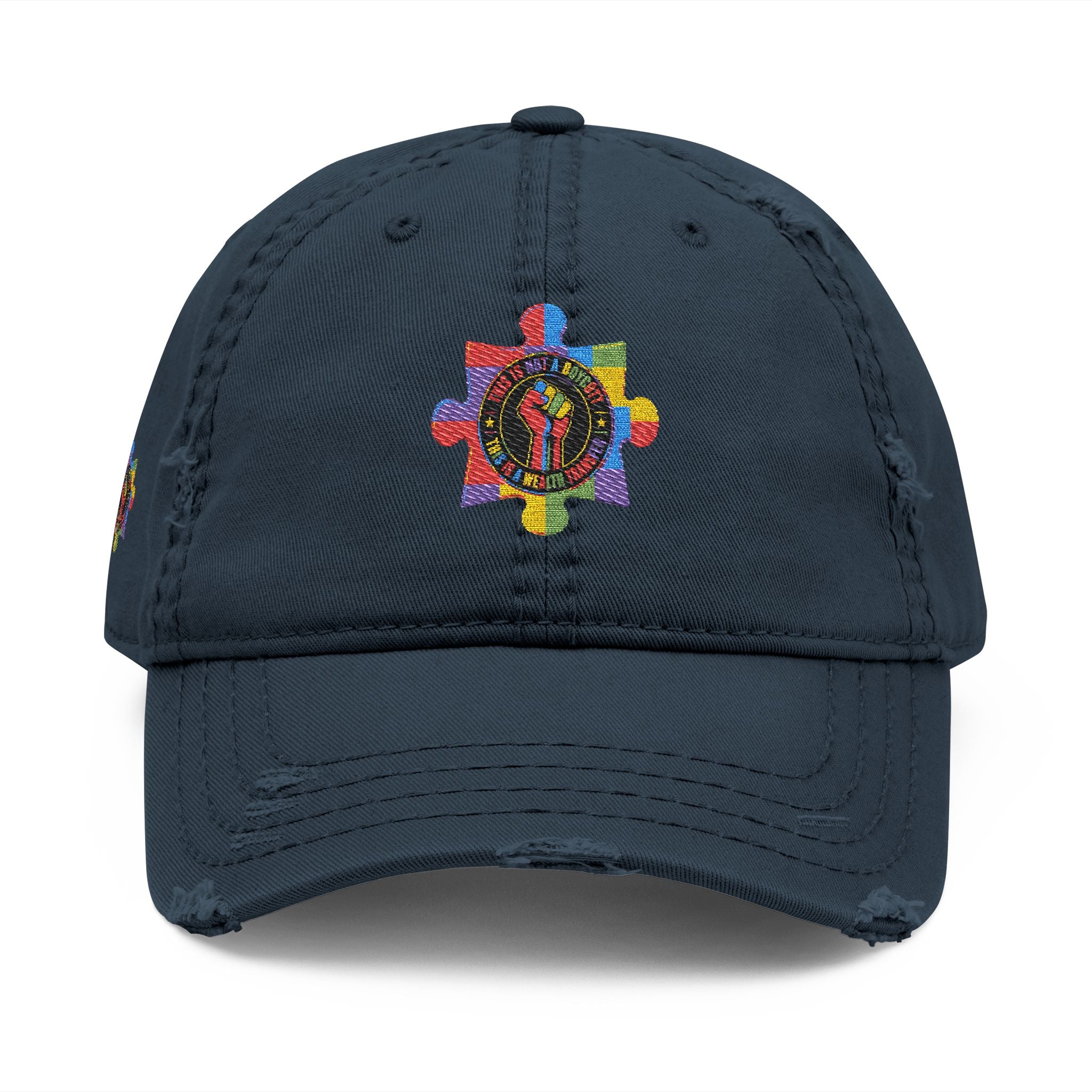 Distressed Dad Hat (Embroidery)