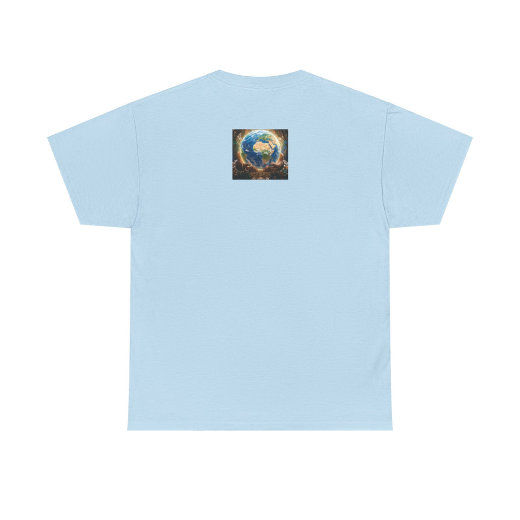 Cosmic Guardian Tee — Earth Mother Spiritual Graphic T-Shirt