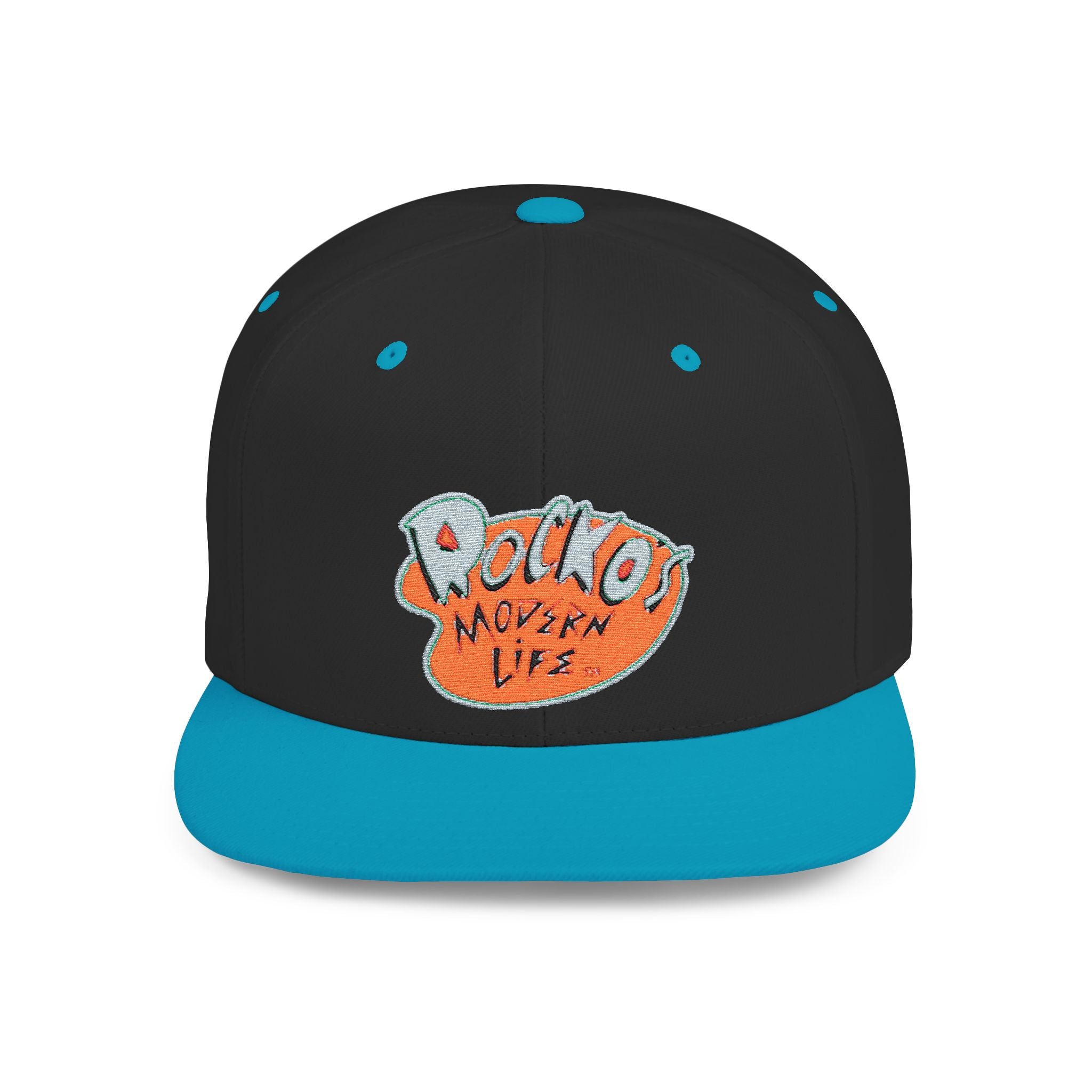 Snapback Hat — Polka Nutter Vibe Embroidered Flat-Bill Cap