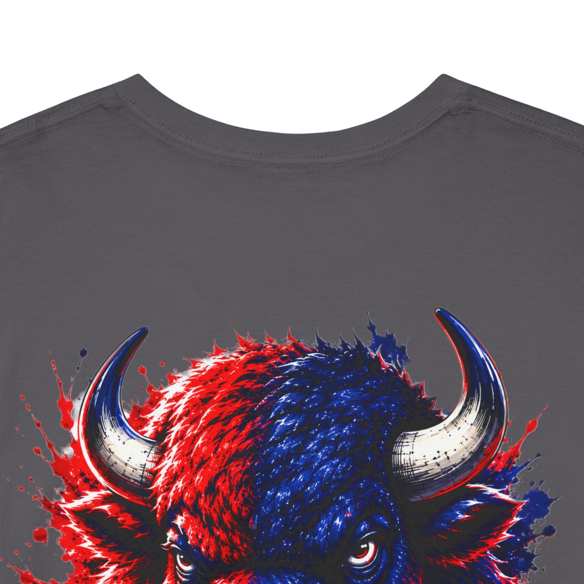 Howard University Buffalo Spirit Tee — HU Bison Red & Blue Campus Shirt