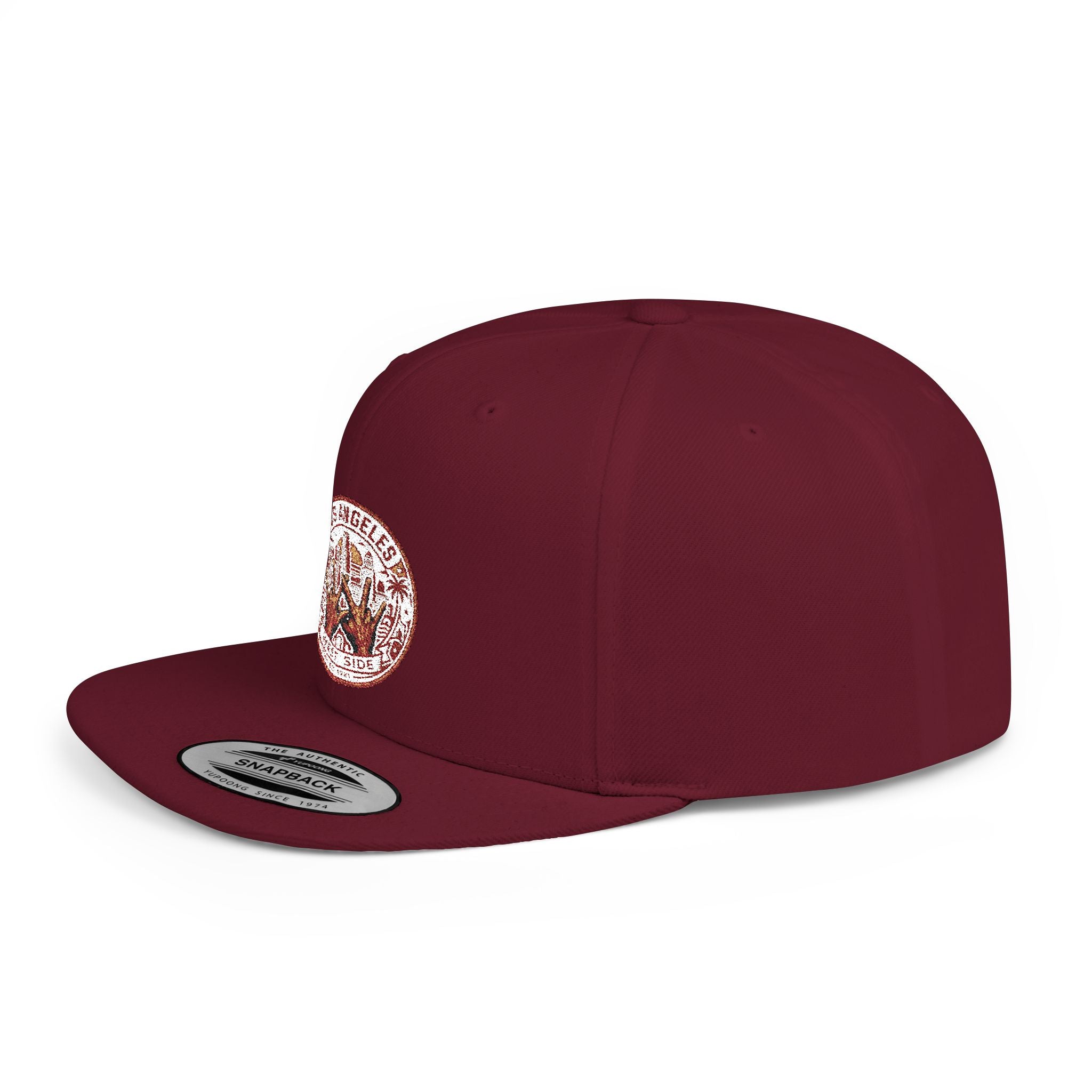 Wildflower Crown Snapback Hat — 'Little Dreamer' Floral Embroidered Flat Bill