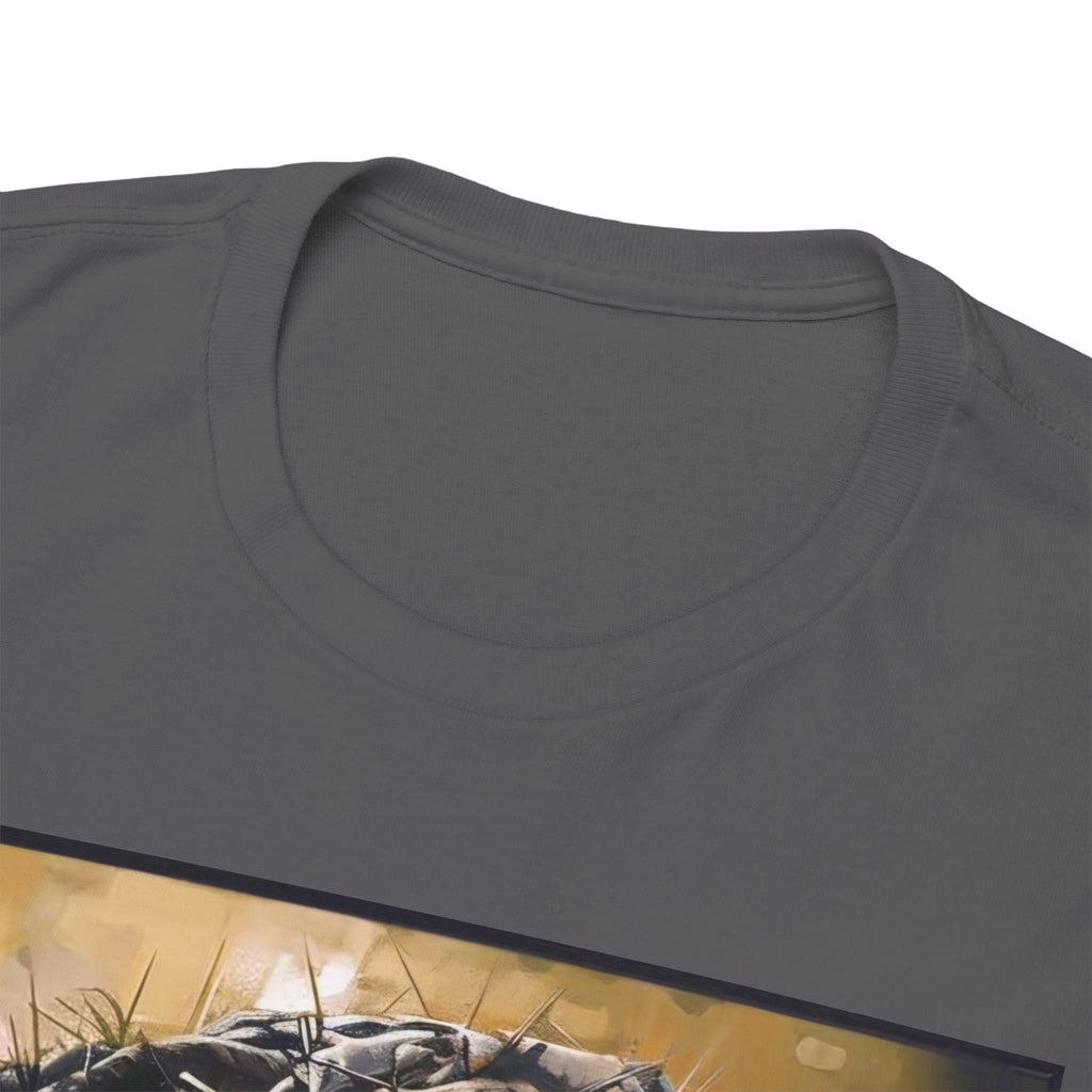 Jesus Portrait Tee with 'This Is Not A Boycott — This Is A Wealth Transfer' Back Emblem