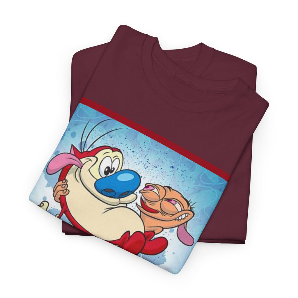 Ren & Stimpy Graphic Tee — Retro Nickelodeon Cartoon T-Shirt