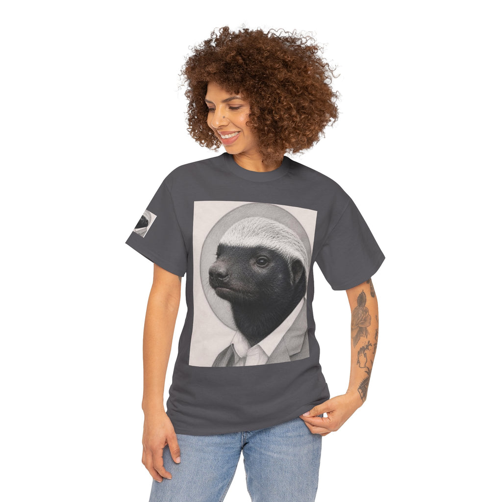 Badger Portrait Tee — "Which One of Y’all MF Said Something About a Home?" Graphic T‑Shirt