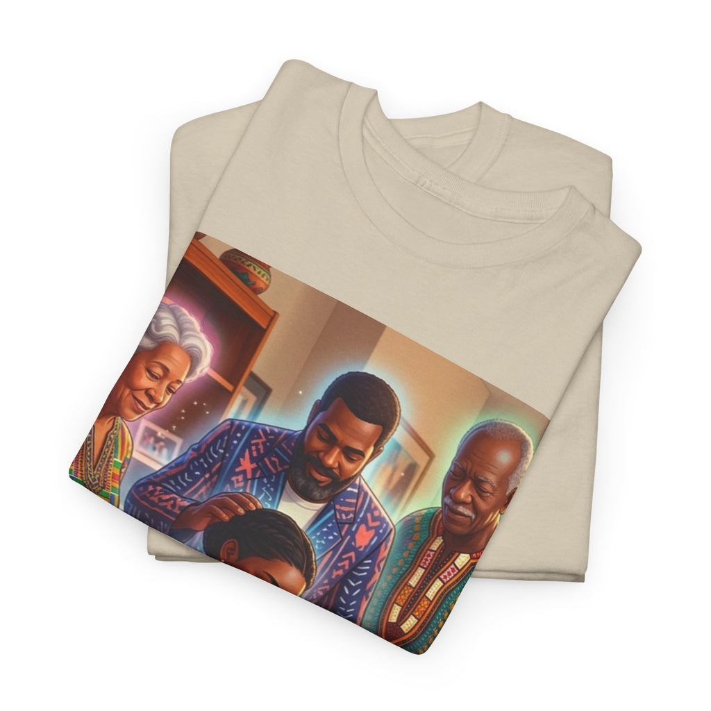 Black Family Study Night T-Shirt — Inspirational Afrofuturist Classroom Artwork