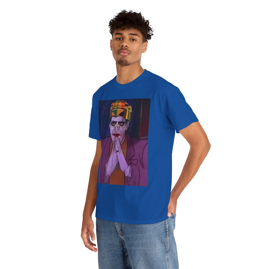 Graphic Tee — Vintage Afrocentric Joker Portrait & Psychedelic Raised Fist Art