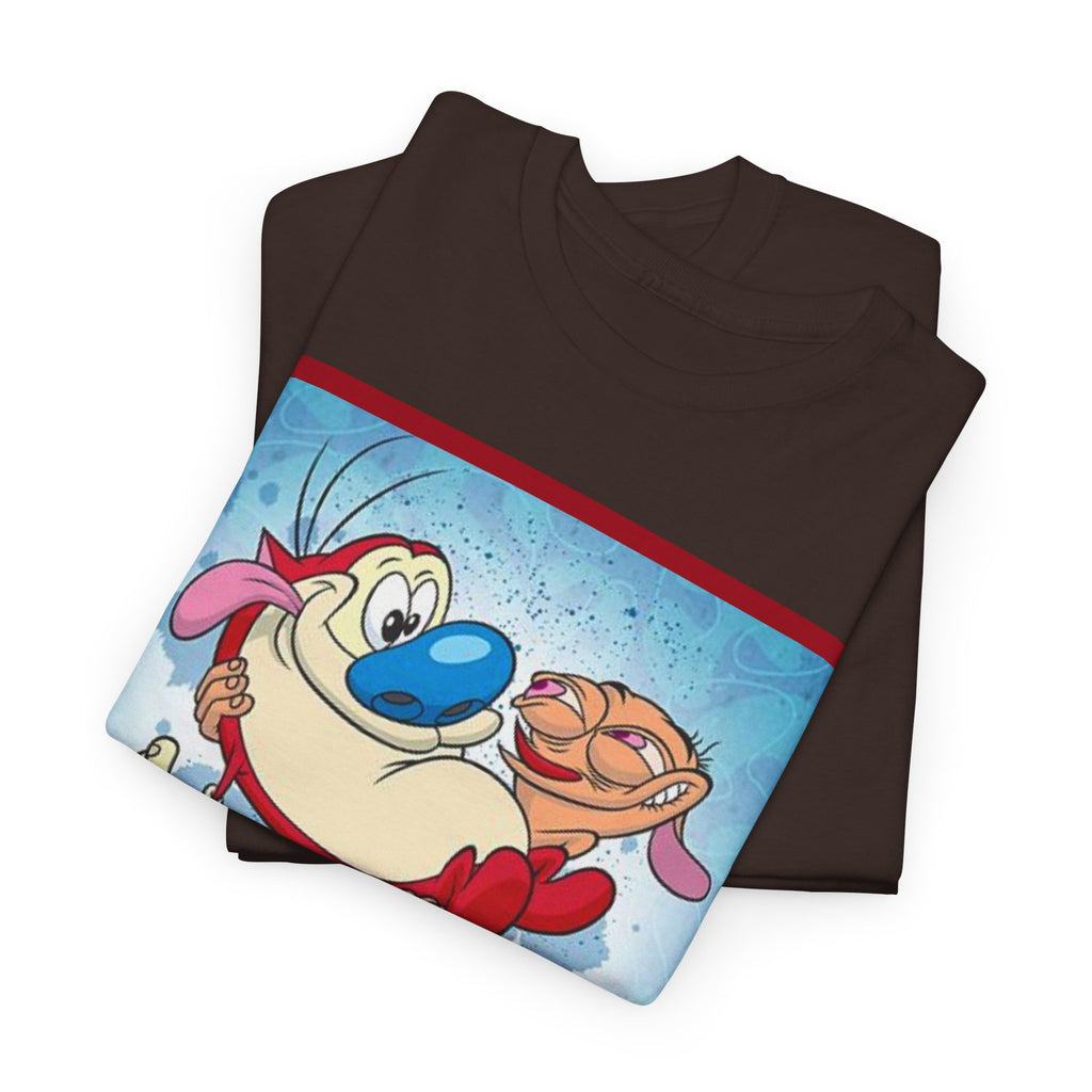Ren & Stimpy Graphic Tee — Retro Nickelodeon Cartoon T-Shirt