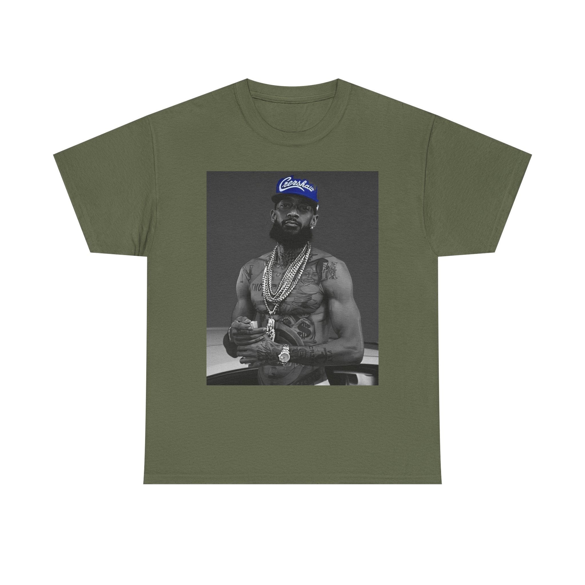 Iconic Rap Legend Photo Tee — Los Angeles Cap Graphic