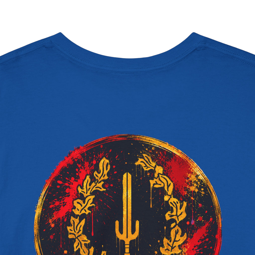 Laurel Trident Tee — Vintage Gold Emblem Graphic T-Shirt