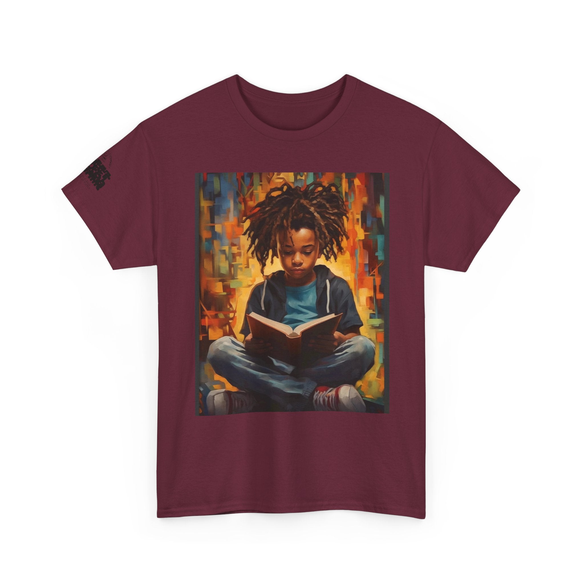 Graphic Tee — 'This Is Not A Boycott, This Is A Wealth Transfer' Back Print with Reading Child Artwork