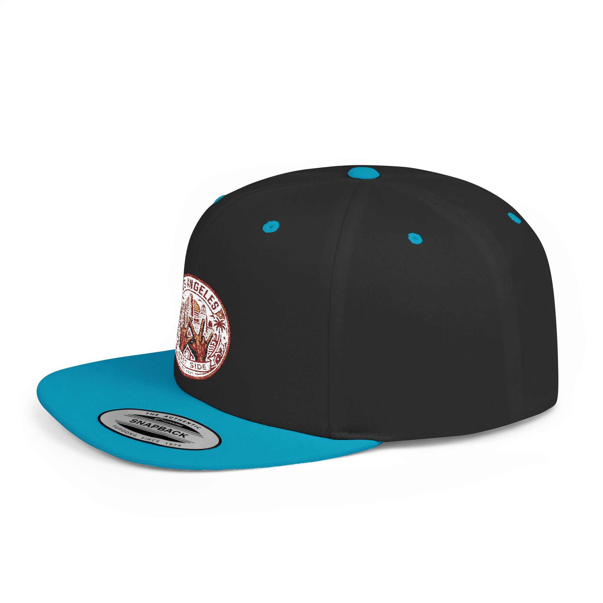 Wildflower Crown Snapback Hat — 'Little Dreamer' Floral Embroidered Flat Bill