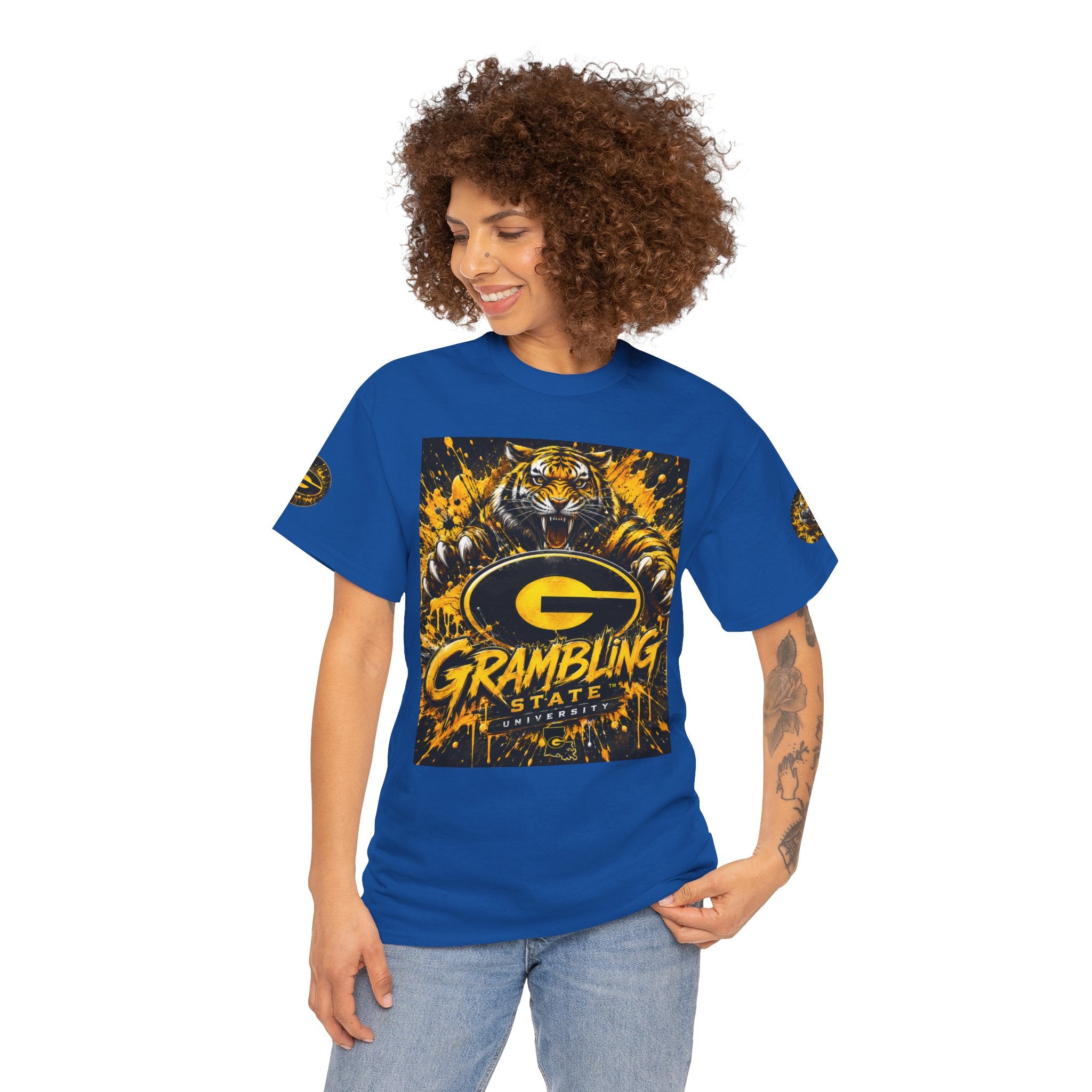 Grambling State Tigers T-Shirt — Roaring Tiger Logo College Tee