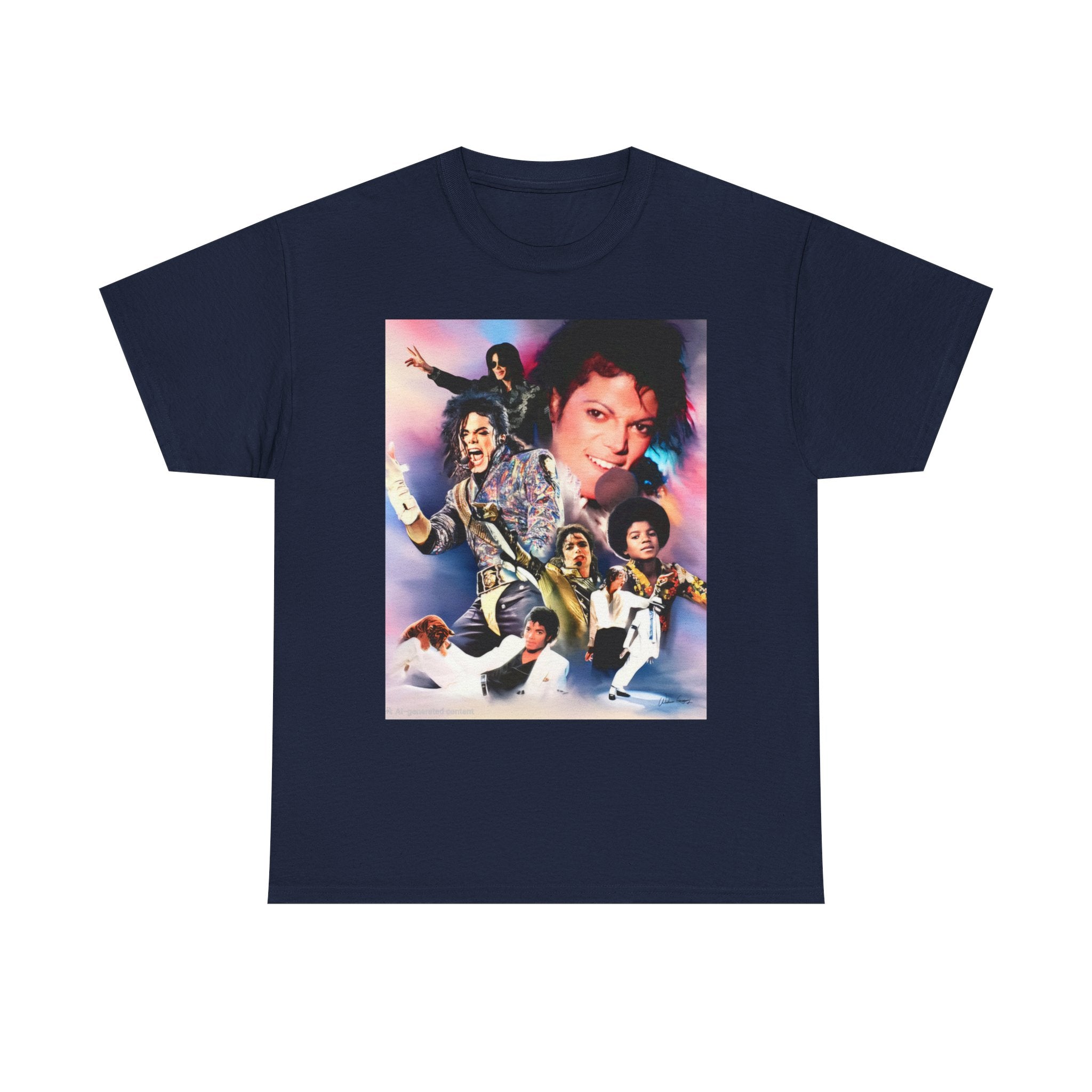 Michael Jackson Tribute Tee — Vintage Pop Collage T-Shirt