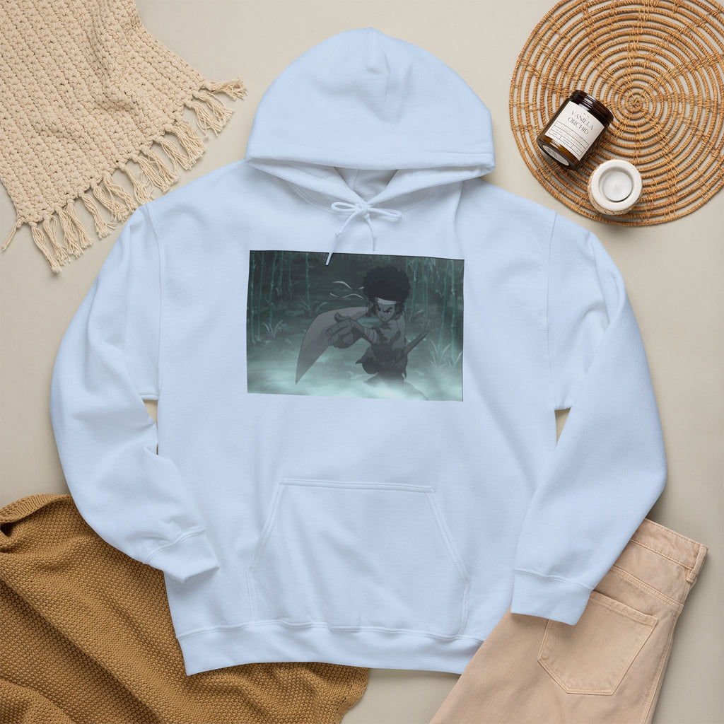Moody Forest Angel Hoodie — Ethereal Wings Graphic Sweatshirt