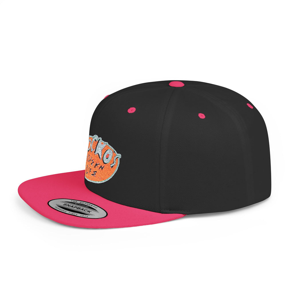 Snapback Hat — Polka Nutter Vibe Embroidered Flat-Bill Cap