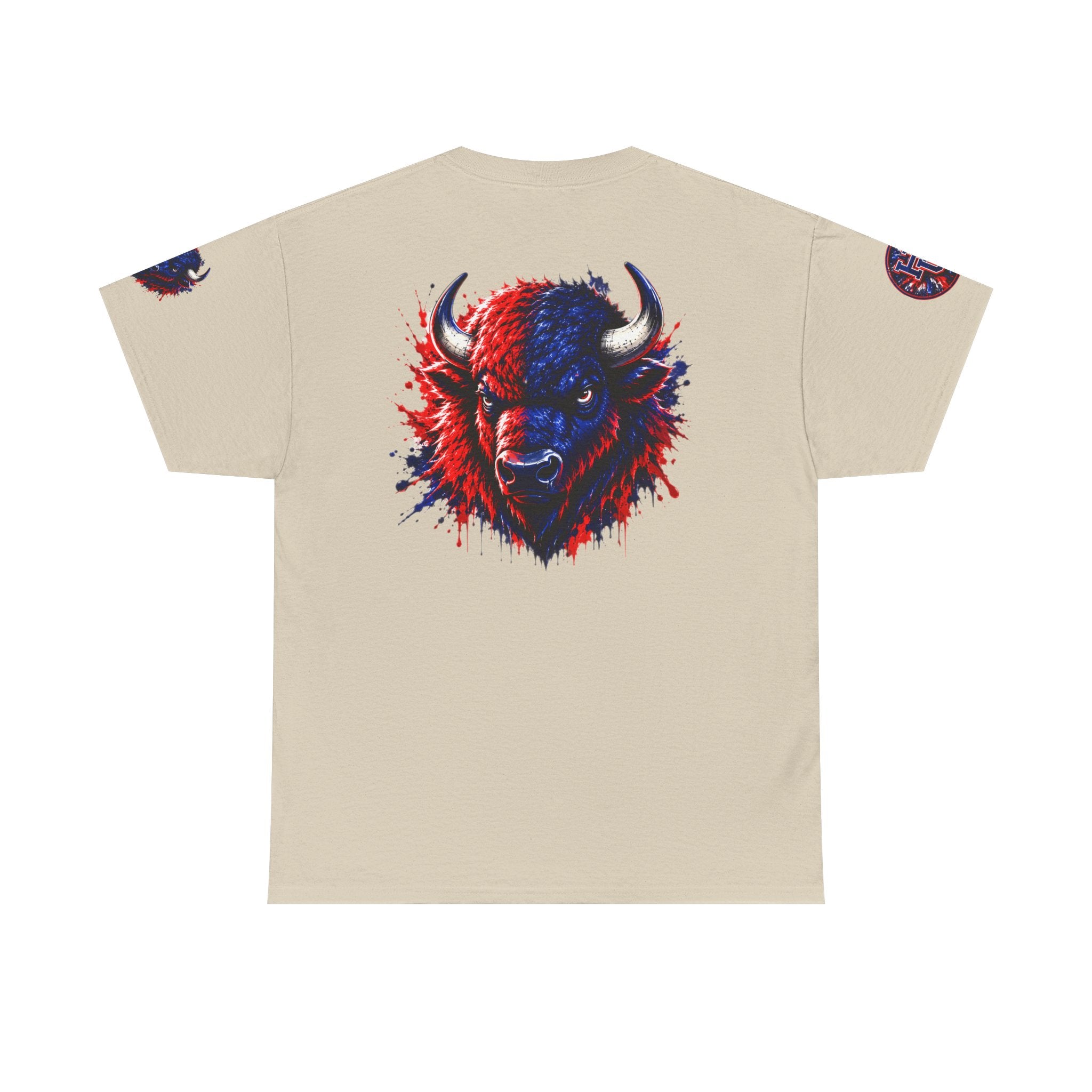 Howard University Buffalo Spirit Tee — HU Bison Red & Blue Campus Shirt