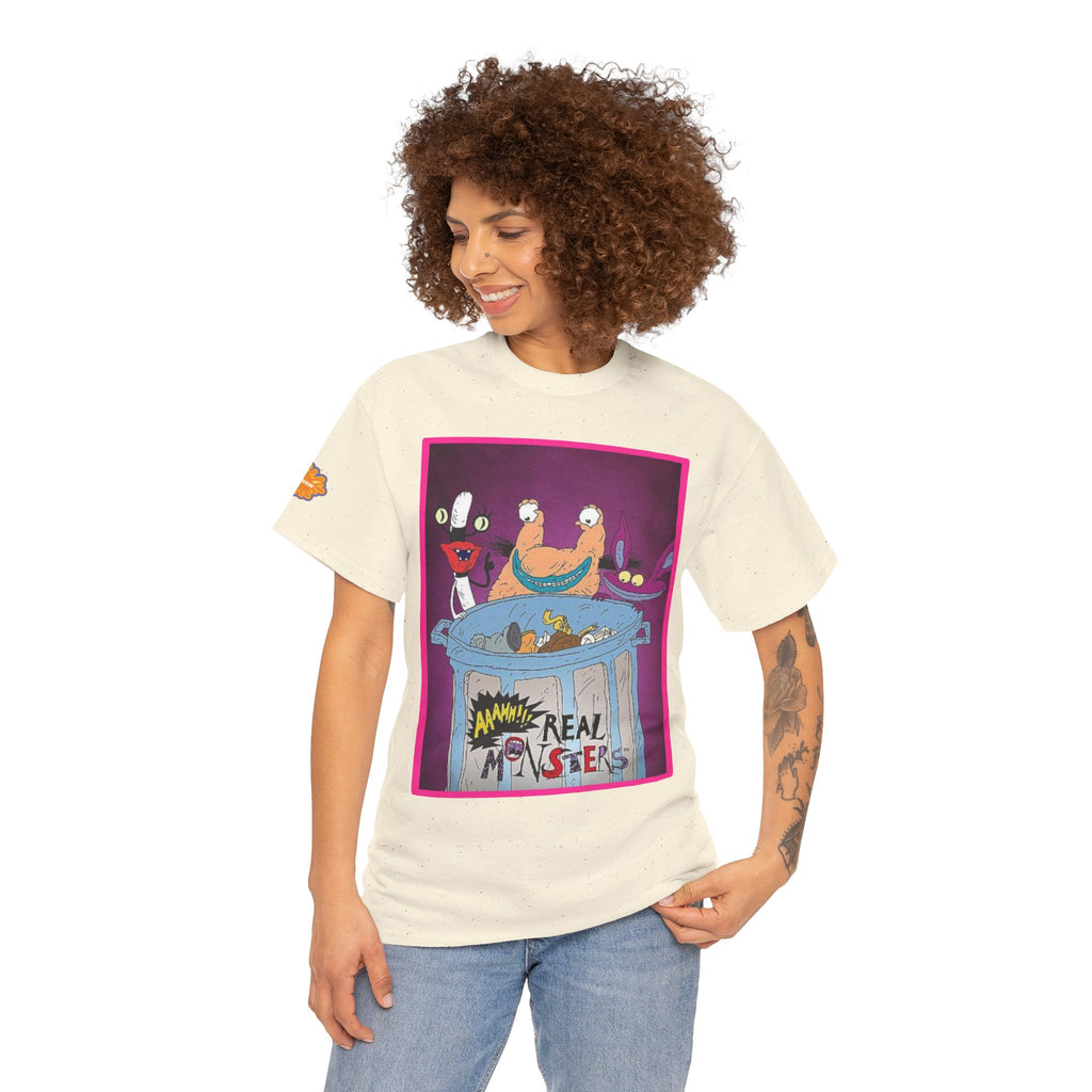 Real Monsters Vintage Cartoon T-Shirt — Nickelodeon Rugrats Crew Tee