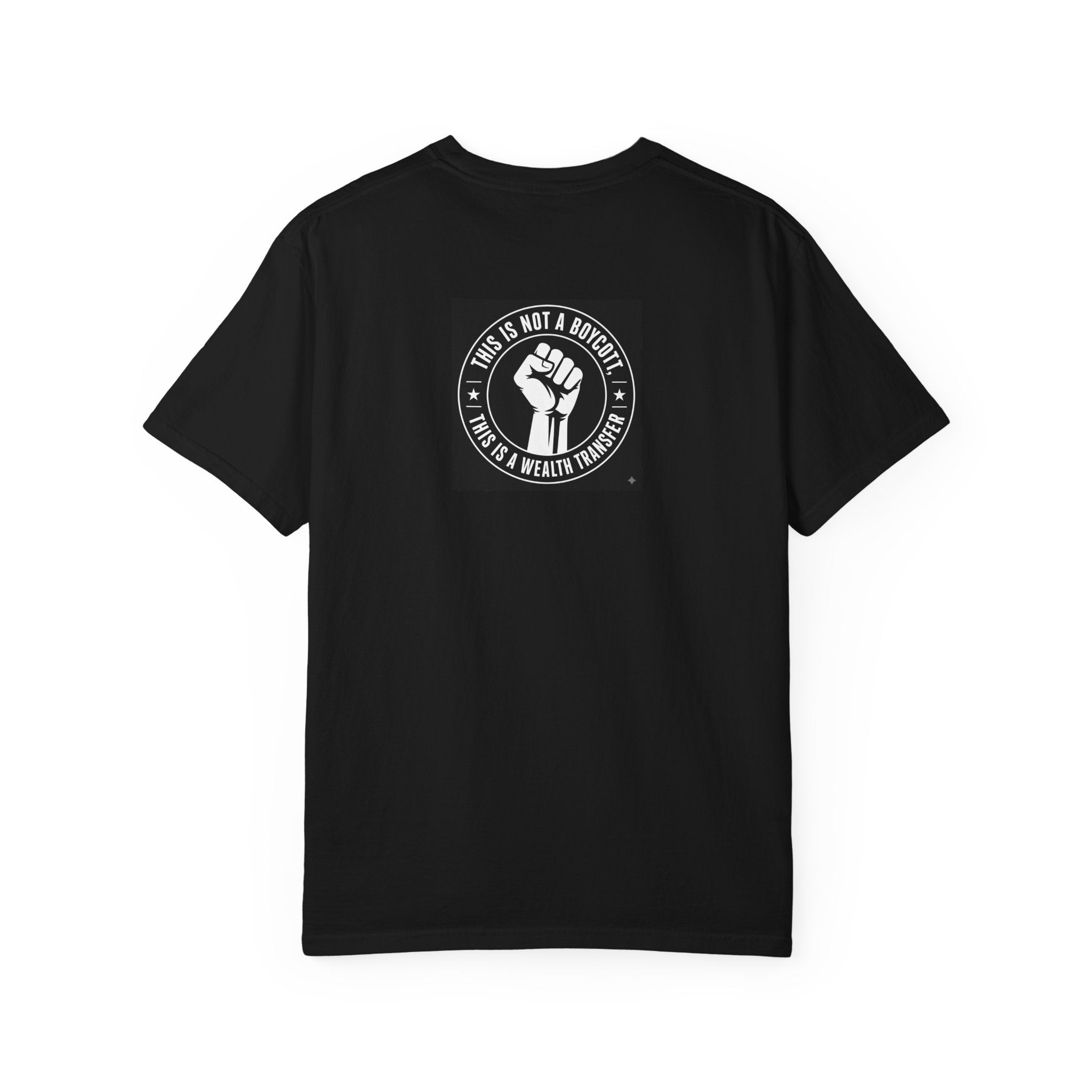 Graphic T-Shirt — Bold Pop-Art Anime Portrait (Front) + “This Is Not A Boycott, It’s A Movement” Fist Emblem (Back)