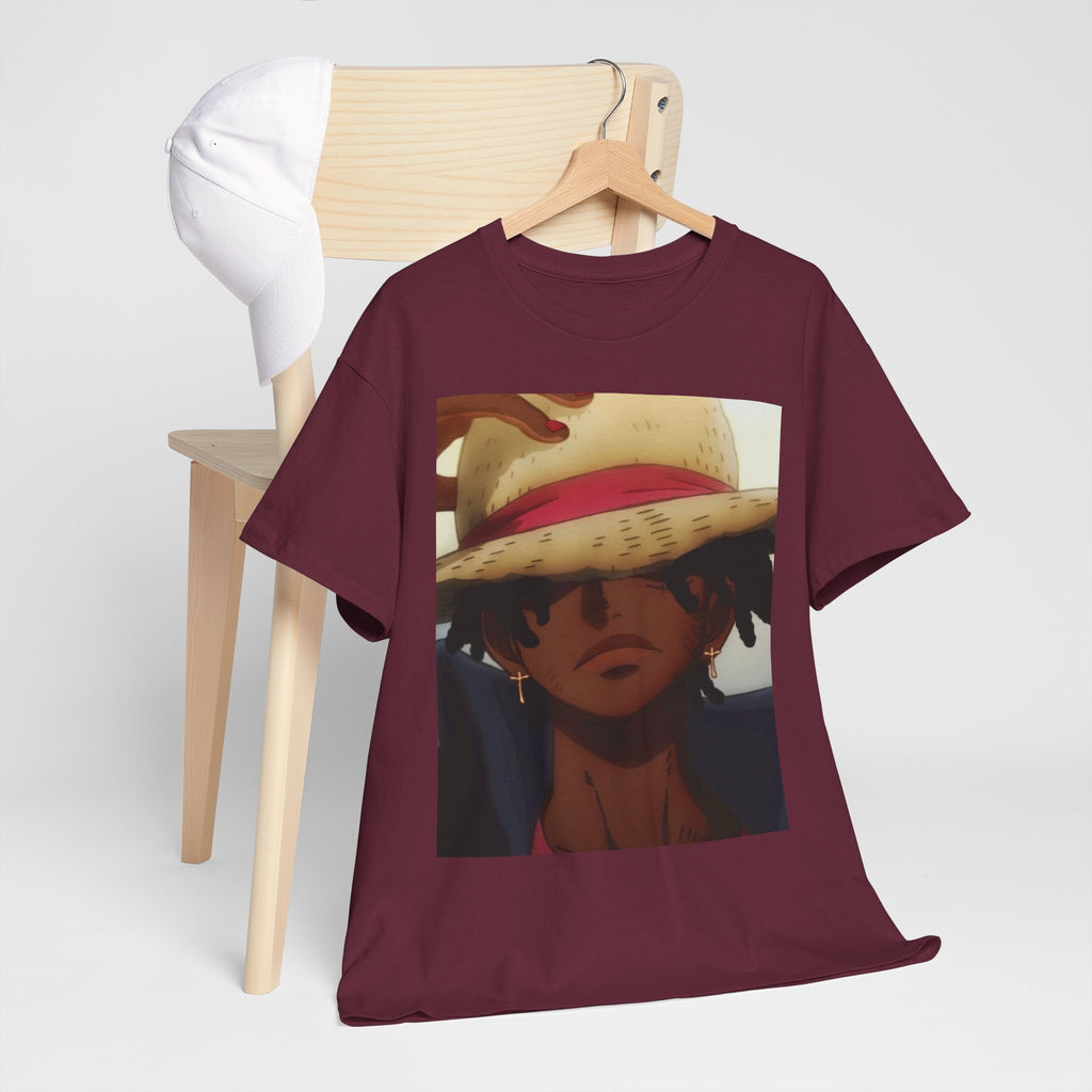 One Piece Luffy Straw Hat T‑Shirt — Anime Pirate Crew Graphic Tee