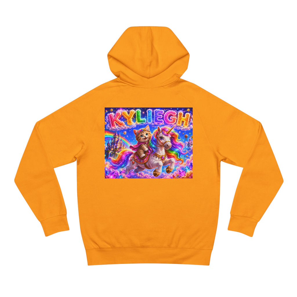 KYLIEGH Rainbow Pony Hoodie — Personalized Cute Unicorn Graphic Pullover