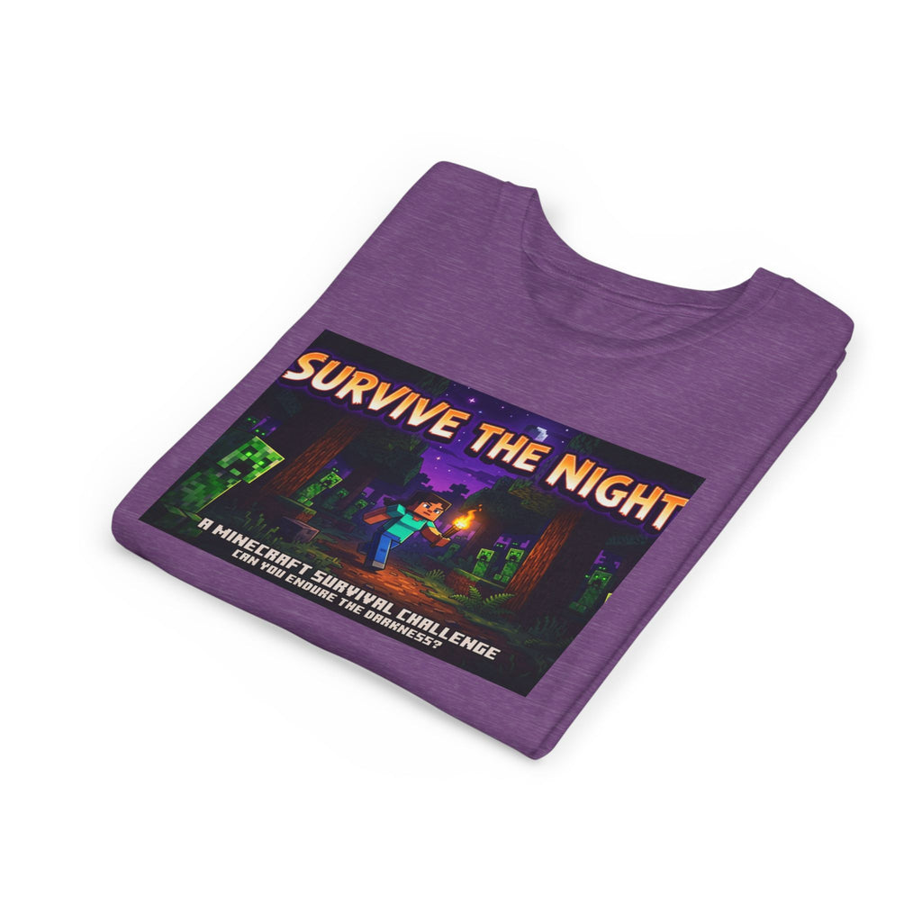 Survive the Night Youth Tee — Glowing Creeper Night Gamer Shirt